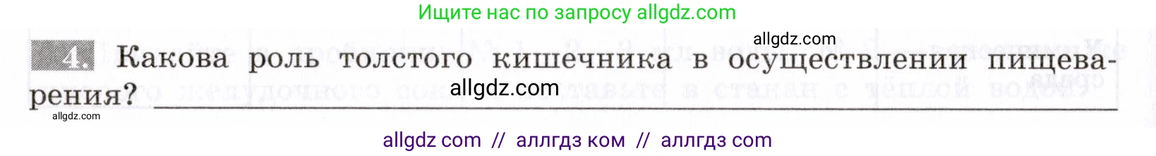 Биология, 8 класс рабочая тетрадь, авторы: Пасечник Владимир Васильевич, Швецов Глеб Геннадьевич, издательство Просвещение, Москва, 2019, страница 66, номер 4, Условие