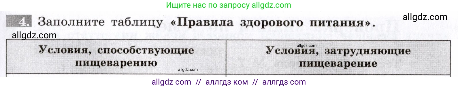 Биология, 8 класс рабочая тетрадь, авторы: Пасечник Владимир Васильевич, Швецов Глеб Геннадьевич, издательство Просвещение, Москва, 2019, страница 69, номер 4, Условие
