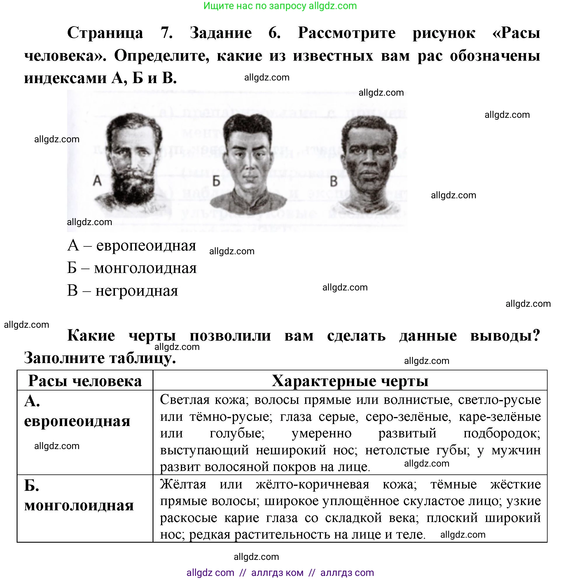 Биология, 8 класс рабочая тетрадь, авторы: Пасечник Владимир Васильевич, Швецов Глеб Геннадьевич, издательство Просвещение, Москва, 2019, страница 7, номер 6, Решение 1