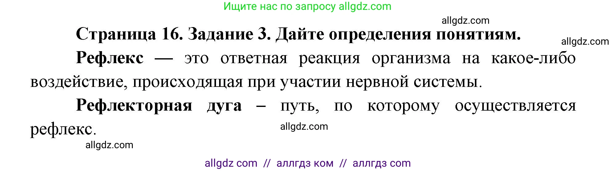 Биология, 8 класс рабочая тетрадь, авторы: Пасечник Владимир Васильевич, Швецов Глеб Геннадьевич, издательство Просвещение, Москва, 2019, страница 16, номер 3, Решение 1