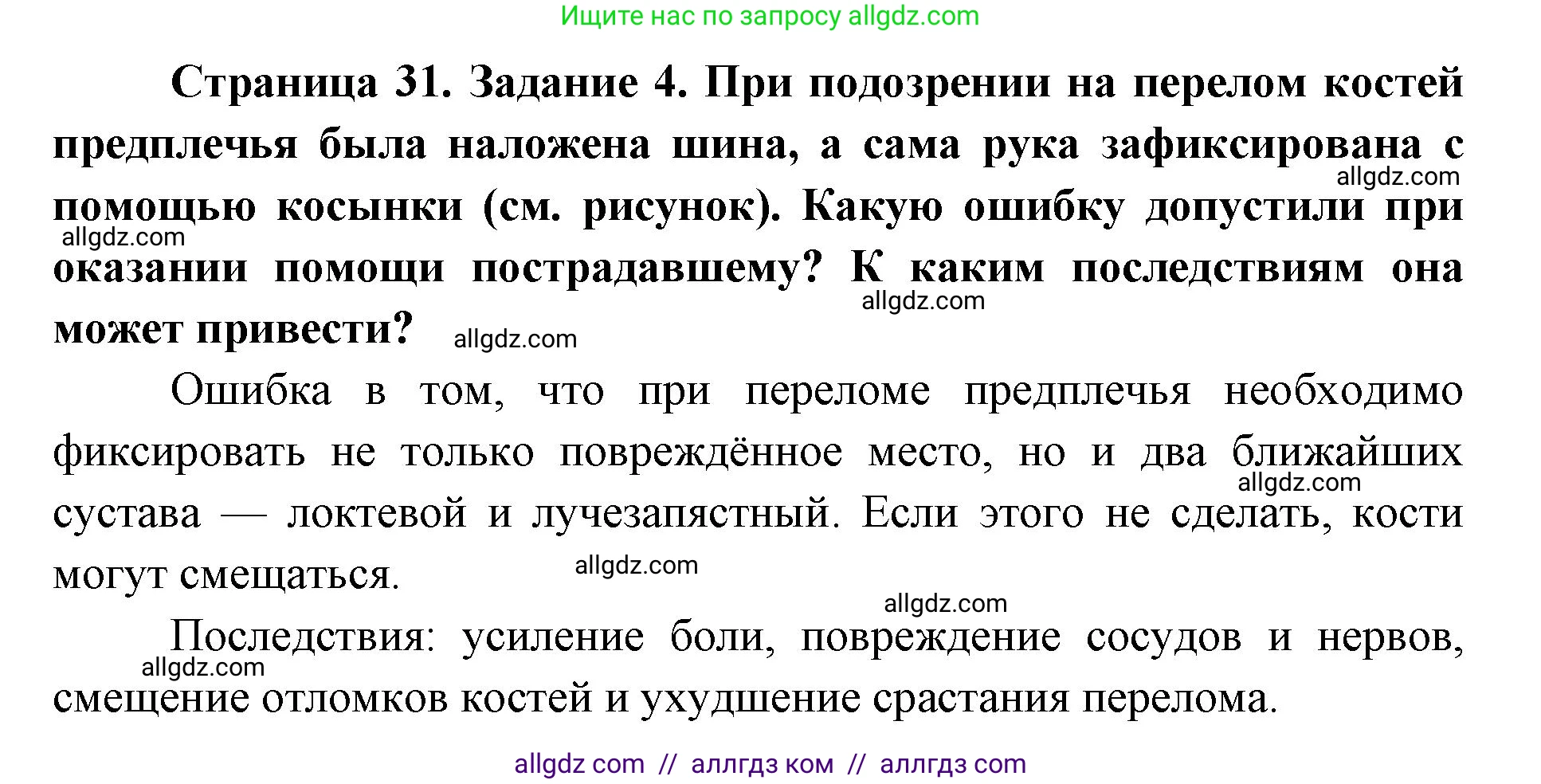 Биология, 8 класс рабочая тетрадь, авторы: Пасечник Владимир Васильевич, Швецов Глеб Геннадьевич, издательство Просвещение, Москва, 2019, страница 31, номер 4, Решение 1