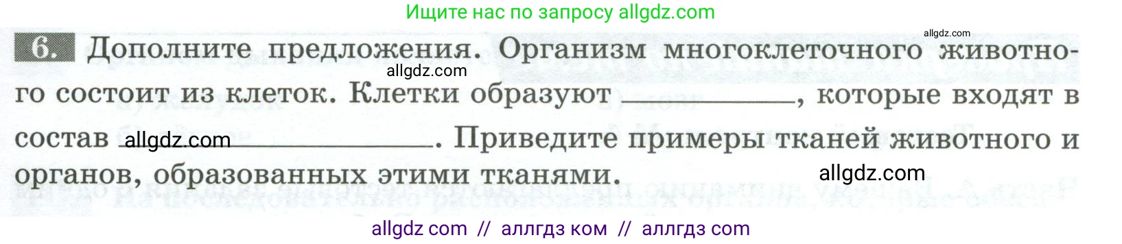 Биология, 8 класс рабочая тетрадь, авторы: Суматохин Сергей Витальевич, Пасечник Владимир Васильевич, Гапонюк Зоя Георгиевна, издательство Просвещение, Москва, 2023, оранжевого цвета, страница 13, номер 6, Условие