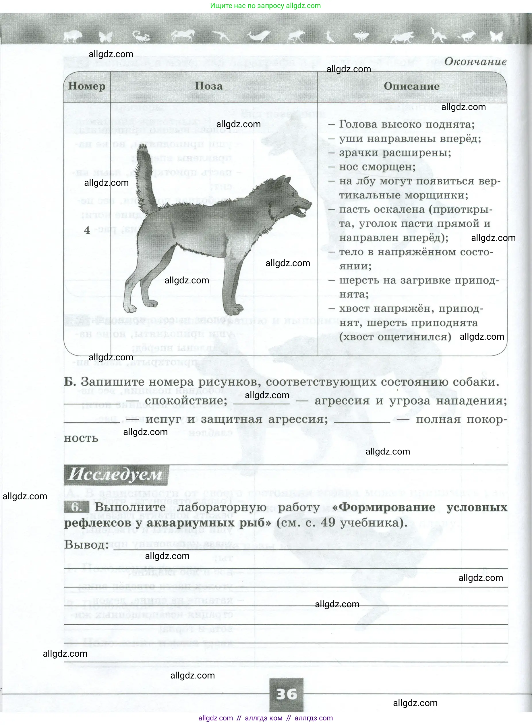 Биология, 8 класс рабочая тетрадь, авторы: Суматохин Сергей Витальевич, Пасечник Владимир Васильевич, Гапонюк Зоя Георгиевна, издательство Просвещение, Москва, 2023, оранжевого цвета, страница 36
