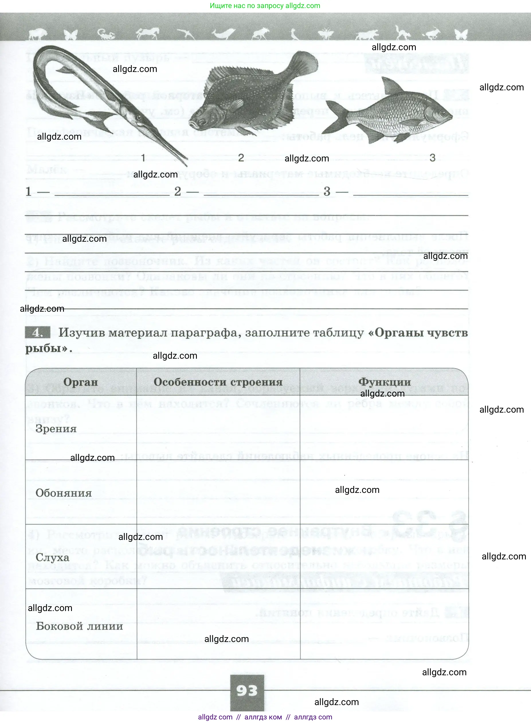 Биология, 8 класс рабочая тетрадь, авторы: Суматохин Сергей Витальевич, Пасечник Владимир Васильевич, Гапонюк Зоя Георгиевна, издательство Просвещение, Москва, 2023, оранжевого цвета, страница 93