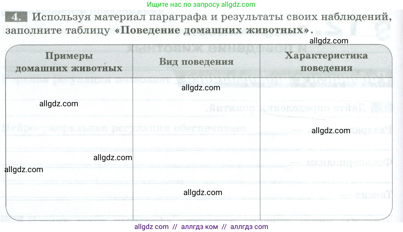 Биология, 8 класс рабочая тетрадь, авторы: Суматохин Сергей Витальевич, Пасечник Владимир Васильевич, Гапонюк Зоя Георгиевна, издательство Просвещение, Москва, 2023, оранжевого цвета, страница 34, номер 4, Условие