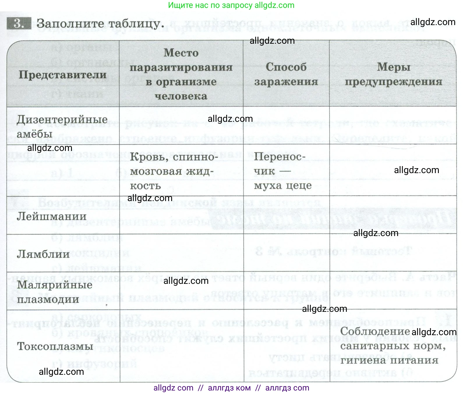 Биология, 8 класс рабочая тетрадь, авторы: Суматохин Сергей Витальевич, Пасечник Владимир Васильевич, Гапонюк Зоя Георгиевна, издательство Просвещение, Москва, 2023, оранжевого цвета, страница 51, номер 3, Условие
