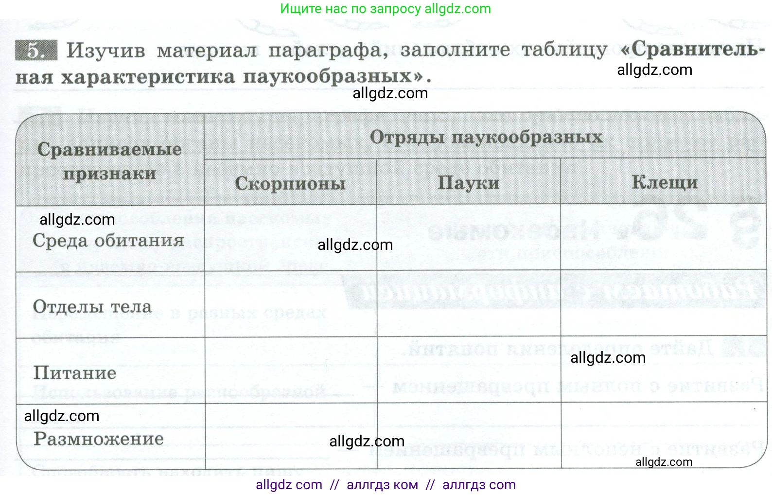 Биология, 8 класс рабочая тетрадь, авторы: Суматохин Сергей Витальевич, Пасечник Владимир Васильевич, Гапонюк Зоя Георгиевна, издательство Просвещение, Москва, 2023, оранжевого цвета, страница 75, номер 5, Условие