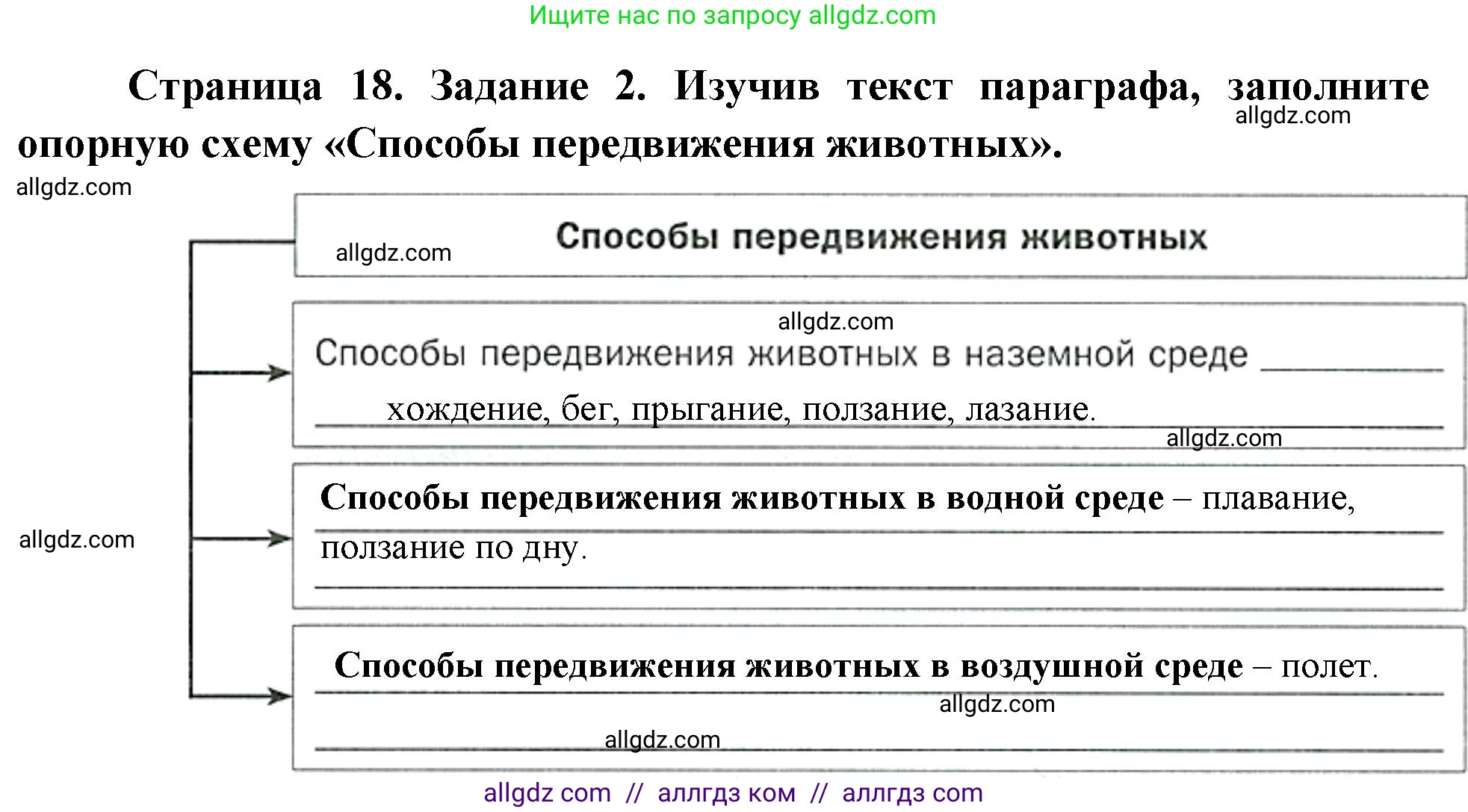 Биология, 8 класс рабочая тетрадь, авторы: Суматохин Сергей Витальевич, Пасечник Владимир Васильевич, Гапонюк Зоя Георгиевна, издательство Просвещение, Москва, 2023, оранжевого цвета, страница 18, номер 2, Решение