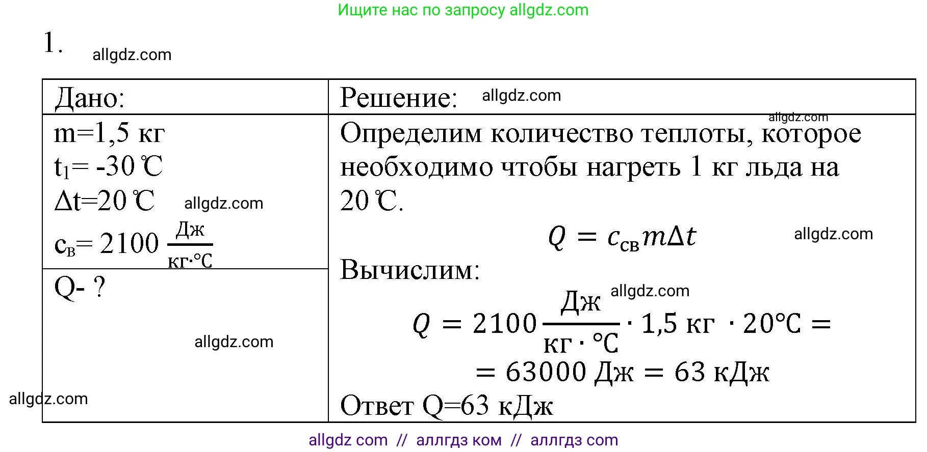Физика, 8 класс Учебник, автор: Пёрышкин И М, издательство Просвещение, Москва, 2023, белого цвета, страница 47, номер 1, Решение 1