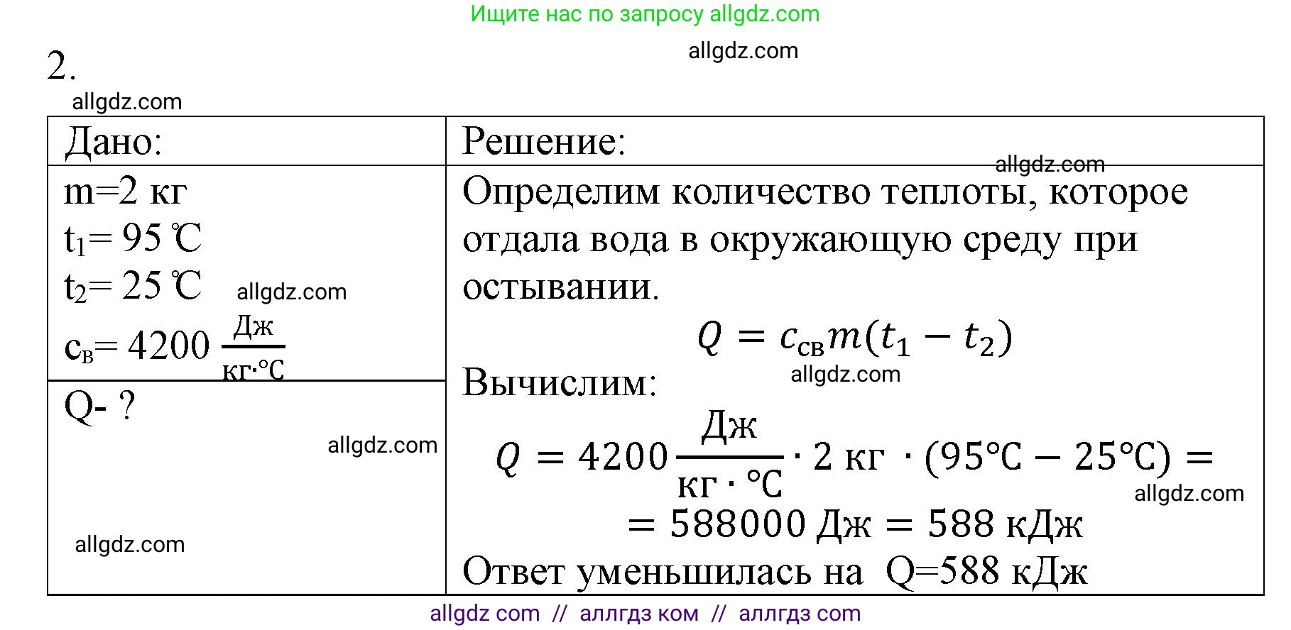 Физика, 8 класс Учебник, автор: Пёрышкин И М, издательство Просвещение, Москва, 2023, белого цвета, страница 47, номер 2, Решение 1