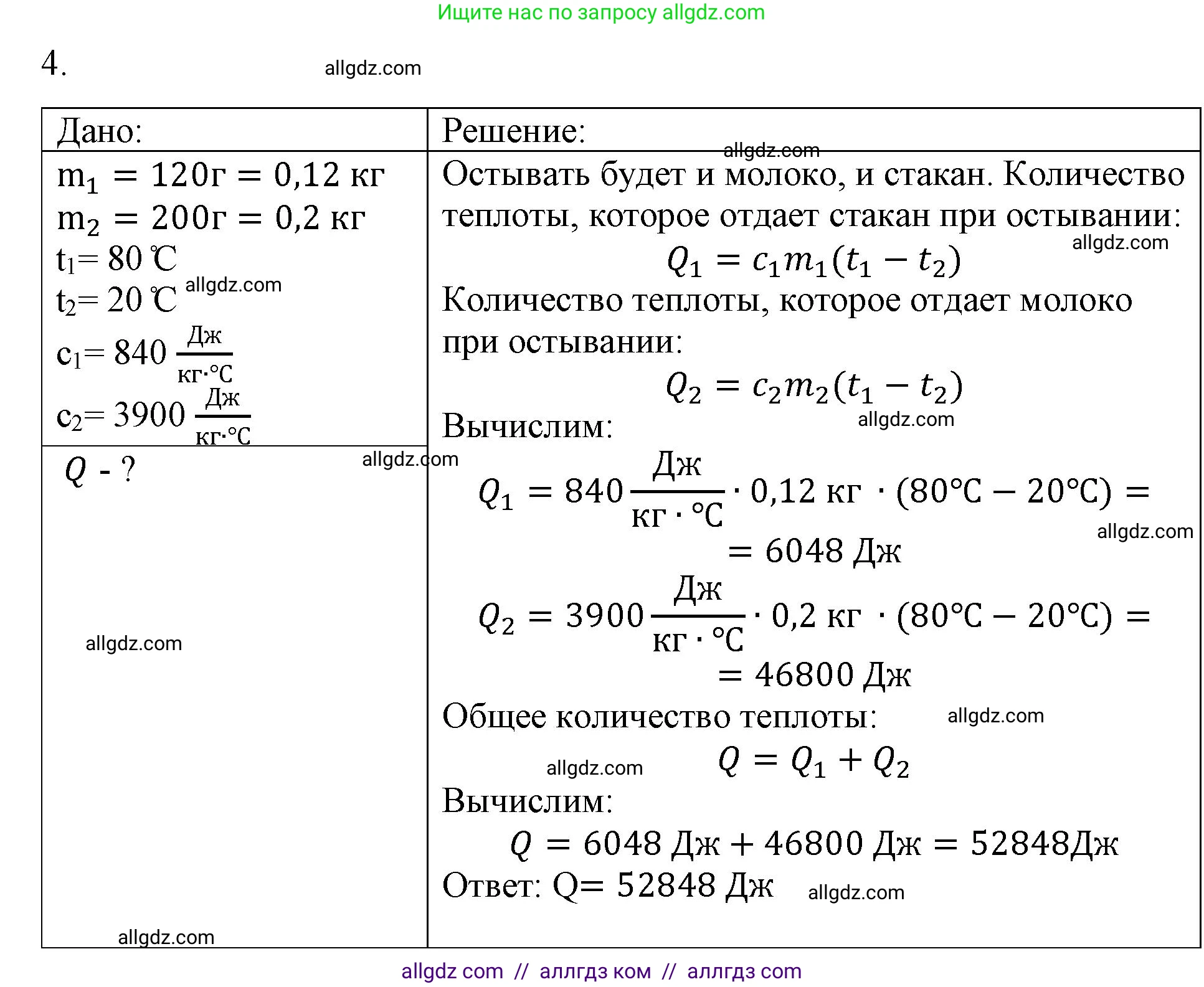 Физика, 8 класс Учебник, автор: Пёрышкин И М, издательство Просвещение, Москва, 2023, белого цвета, страница 48, номер 4, Решение 1