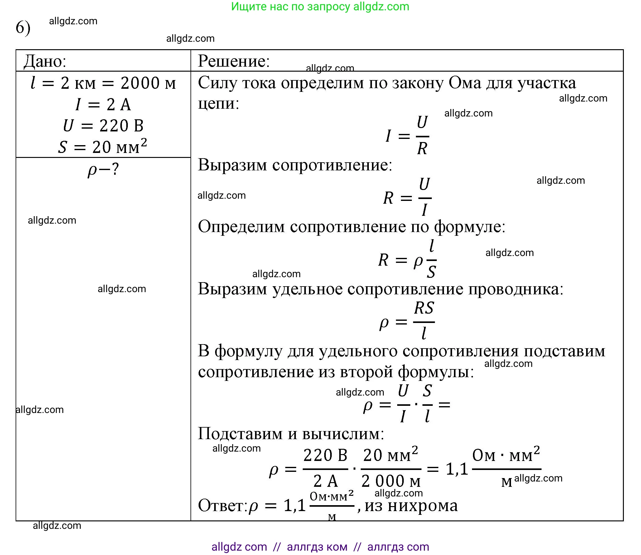 Физика, 8 класс Учебник, автор: Пёрышкин И М, издательство Просвещение, Москва, 2023, белого цвета, страница 159, номер 6, Решение 1