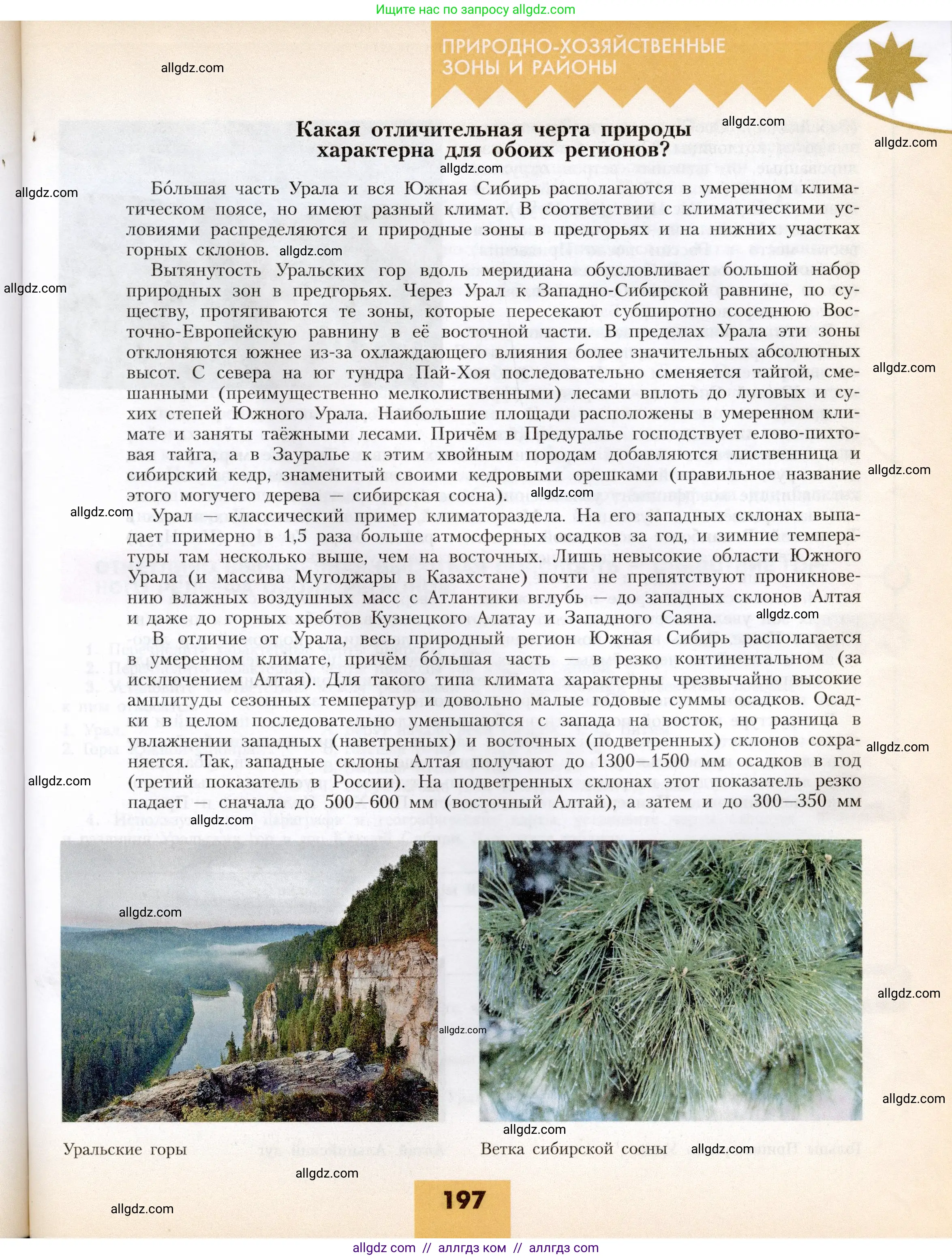 География, 8 класс Учебник, авторы: Алексеев Александр Иванович, Николина Вера Викторовна, Липкина Елена Карловна, Болысов Сергей Иванович, Кузнецова Галина Юрьевна, издательство Просвещение, Москва, 2023, жёлтого цвета, страница 197