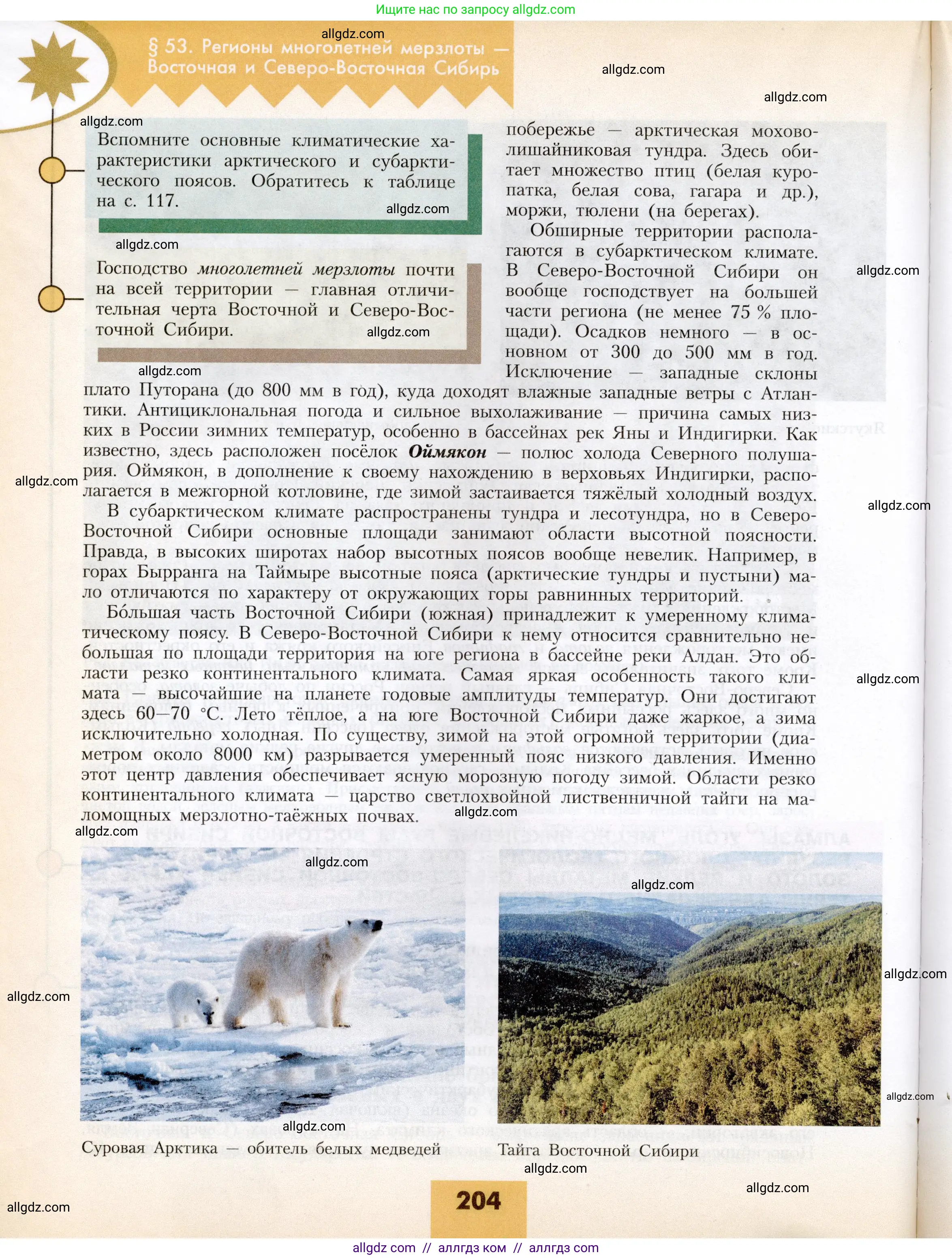 География, 8 класс Учебник, авторы: Алексеев Александр Иванович, Николина Вера Викторовна, Липкина Елена Карловна, Болысов Сергей Иванович, Кузнецова Галина Юрьевна, издательство Просвещение, Москва, 2023, жёлтого цвета, страница 204