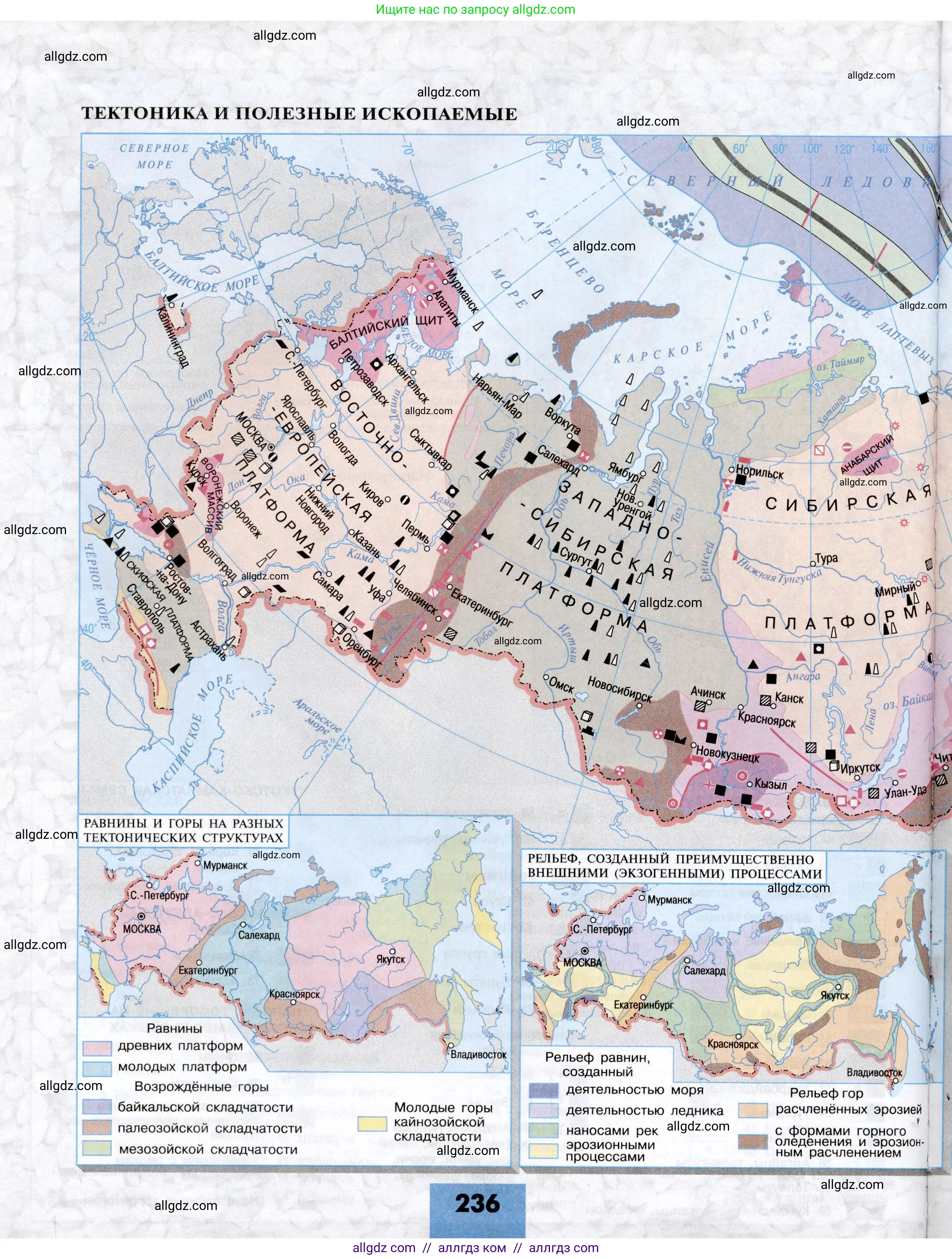 География, 8 класс Учебник, авторы: Алексеев Александр Иванович, Николина Вера Викторовна, Липкина Елена Карловна, Болысов Сергей Иванович, Кузнецова Галина Юрьевна, издательство Просвещение, Москва, 2023, жёлтого цвета, страница 236