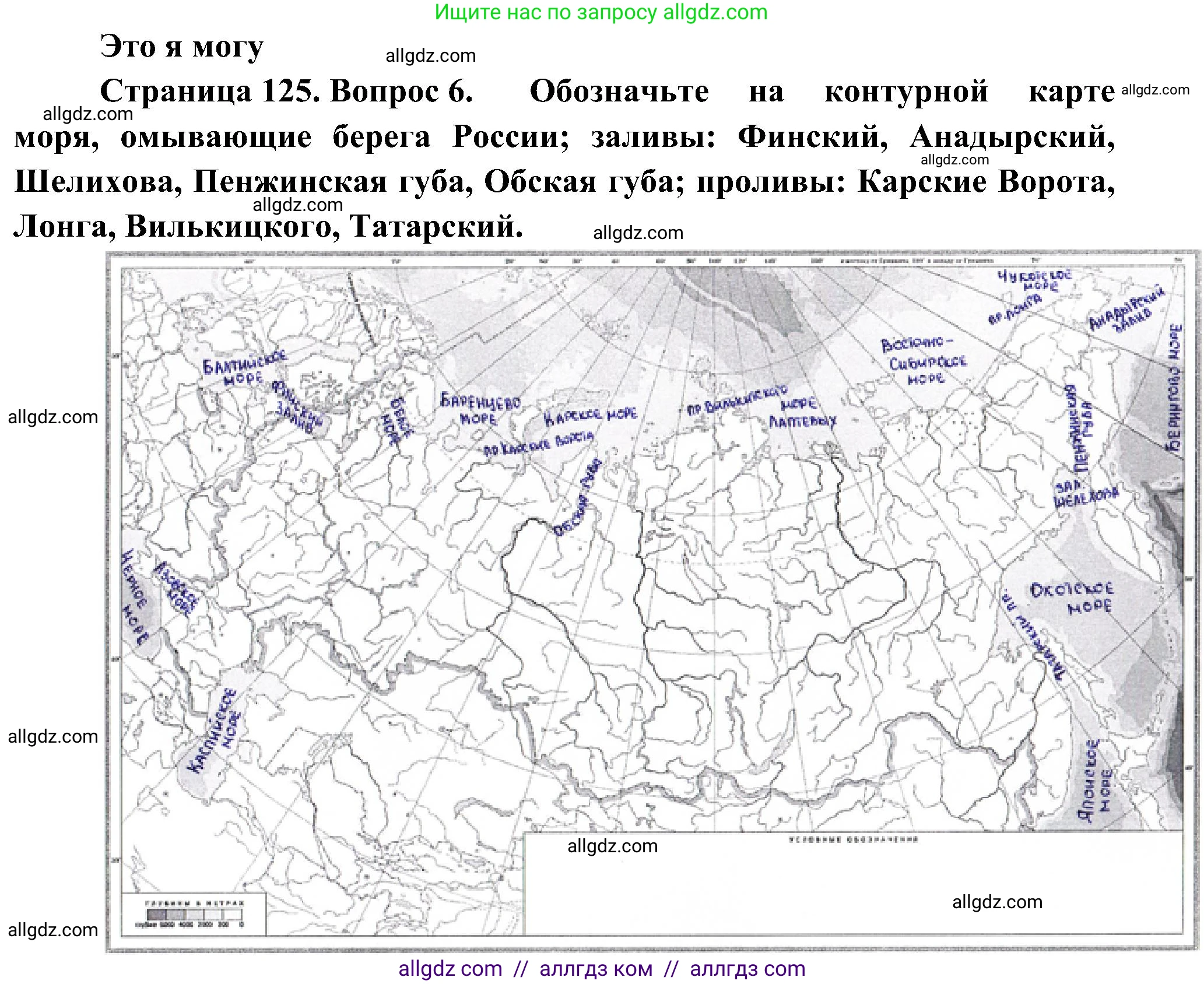 География, 8 класс Учебник, авторы: Алексеев Александр Иванович, Николина Вера Викторовна, Липкина Елена Карловна, Болысов Сергей Иванович, Кузнецова Галина Юрьевна, издательство Просвещение, Москва, 2023, жёлтого цвета, страница 125, номер 6, Решение