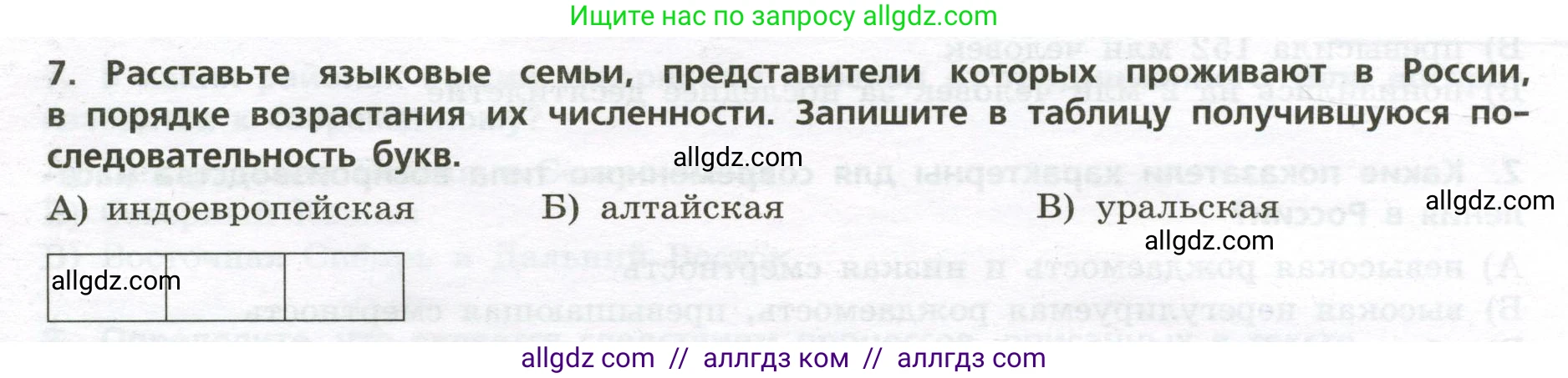География, 8 класс Проверочные работы, авторы: Бондарева Мария Владимировна, Шидловский Игорь Михайлович, издательство Просвещение, Москва, 2023, жёлтого цвета, страница 9, номер 7, Условие