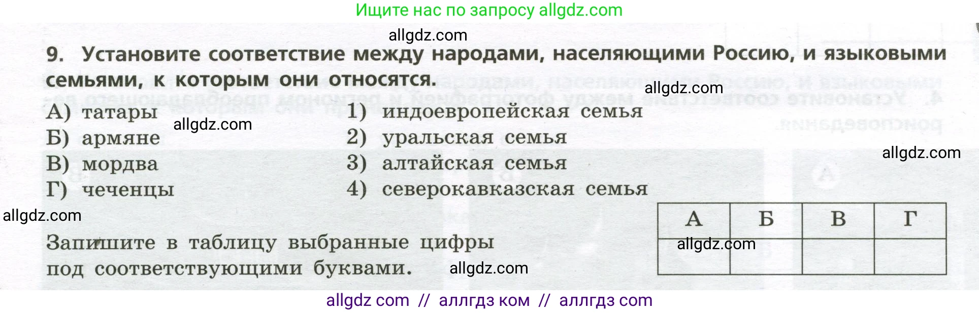География, 8 класс Проверочные работы, авторы: Бондарева Мария Владимировна, Шидловский Игорь Михайлович, издательство Просвещение, Москва, 2023, жёлтого цвета, страница 9, номер 9, Условие