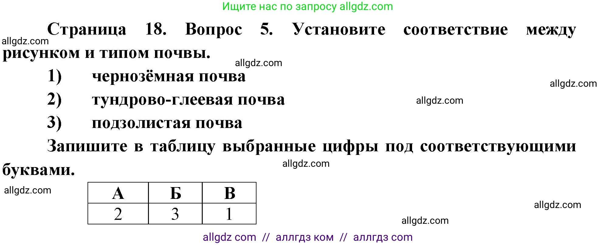 География, 8 класс Проверочные работы, авторы: Бондарева Мария Владимировна, Шидловский Игорь Михайлович, издательство Просвещение, Москва, 2023, жёлтого цвета, страница 18, номер 5, Решение