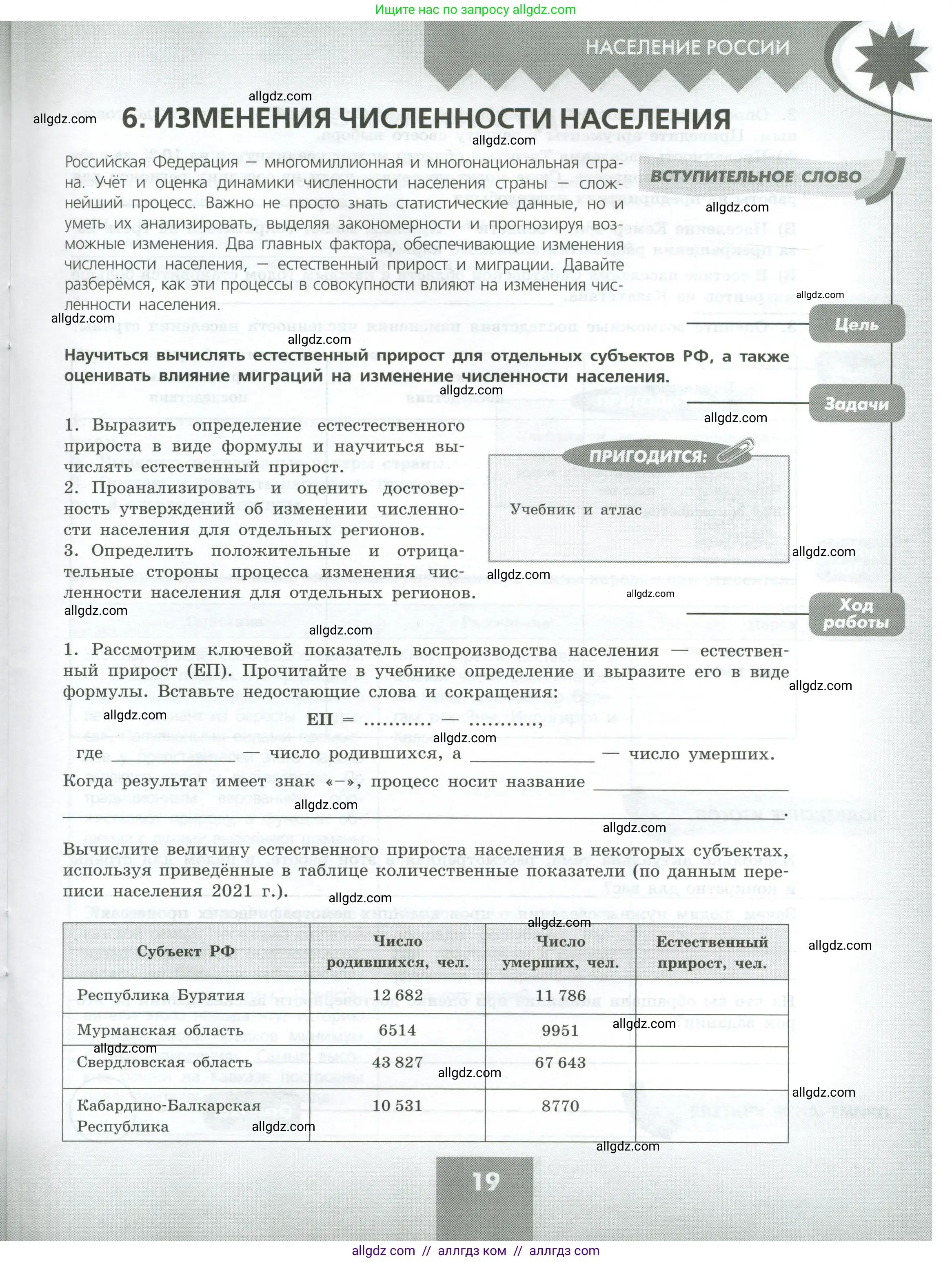 География, 8 класс Практические работы, автор: Дубинина Софья Петровна, издательство Просвещение, Москва, 2023, жёлтого цвета, страница 19