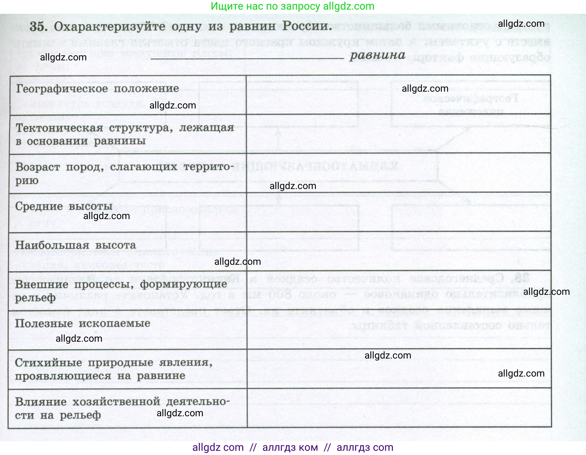 География, 8 класс Мой тренажёр, автор: Николина Вера Викторовна, издательство Просвещение, Москва, 2023, жёлтого цвета, страница 43, номер 35, Условие