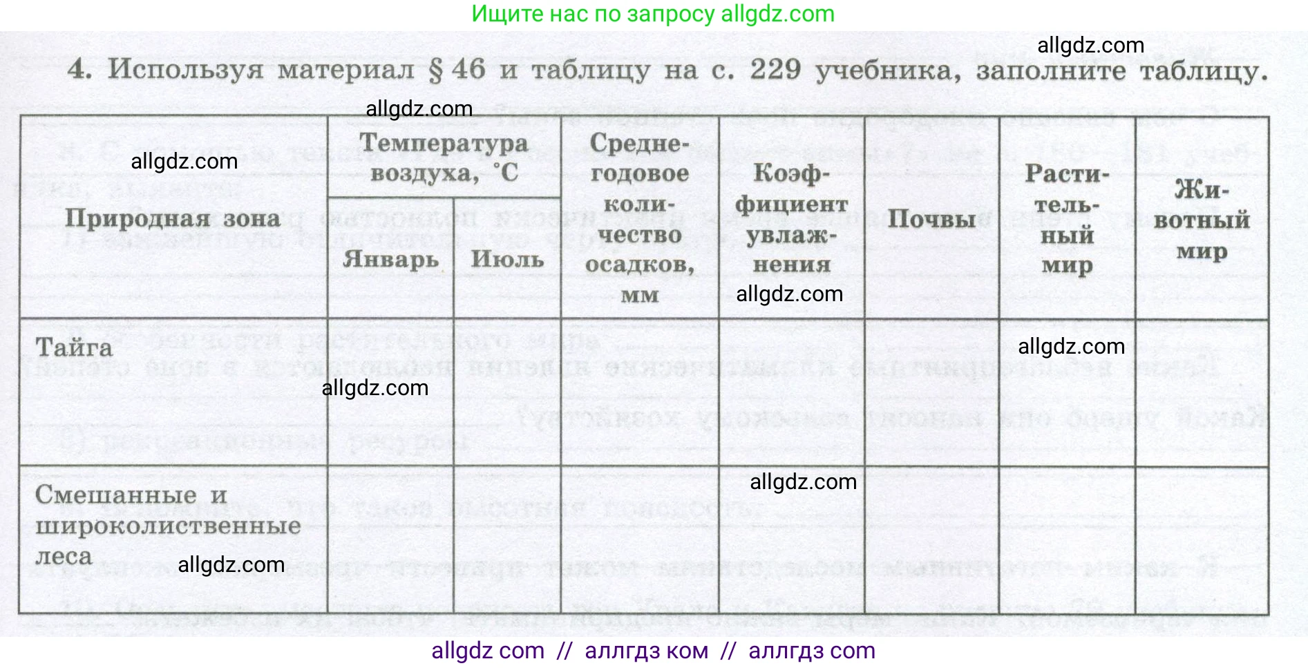 География, 8 класс Мой тренажёр, автор: Николина Вера Викторовна, издательство Просвещение, Москва, 2023, жёлтого цвета, страница 61, номер 4, Условие