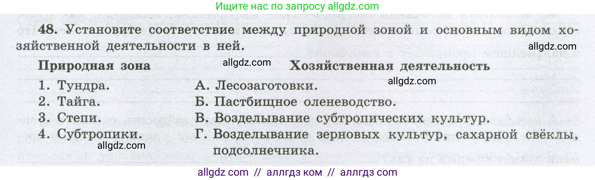 География, 8 класс Мой тренажёр, автор: Николина Вера Викторовна, издательство Просвещение, Москва, 2023, жёлтого цвета, страница 74, номер 48, Условие