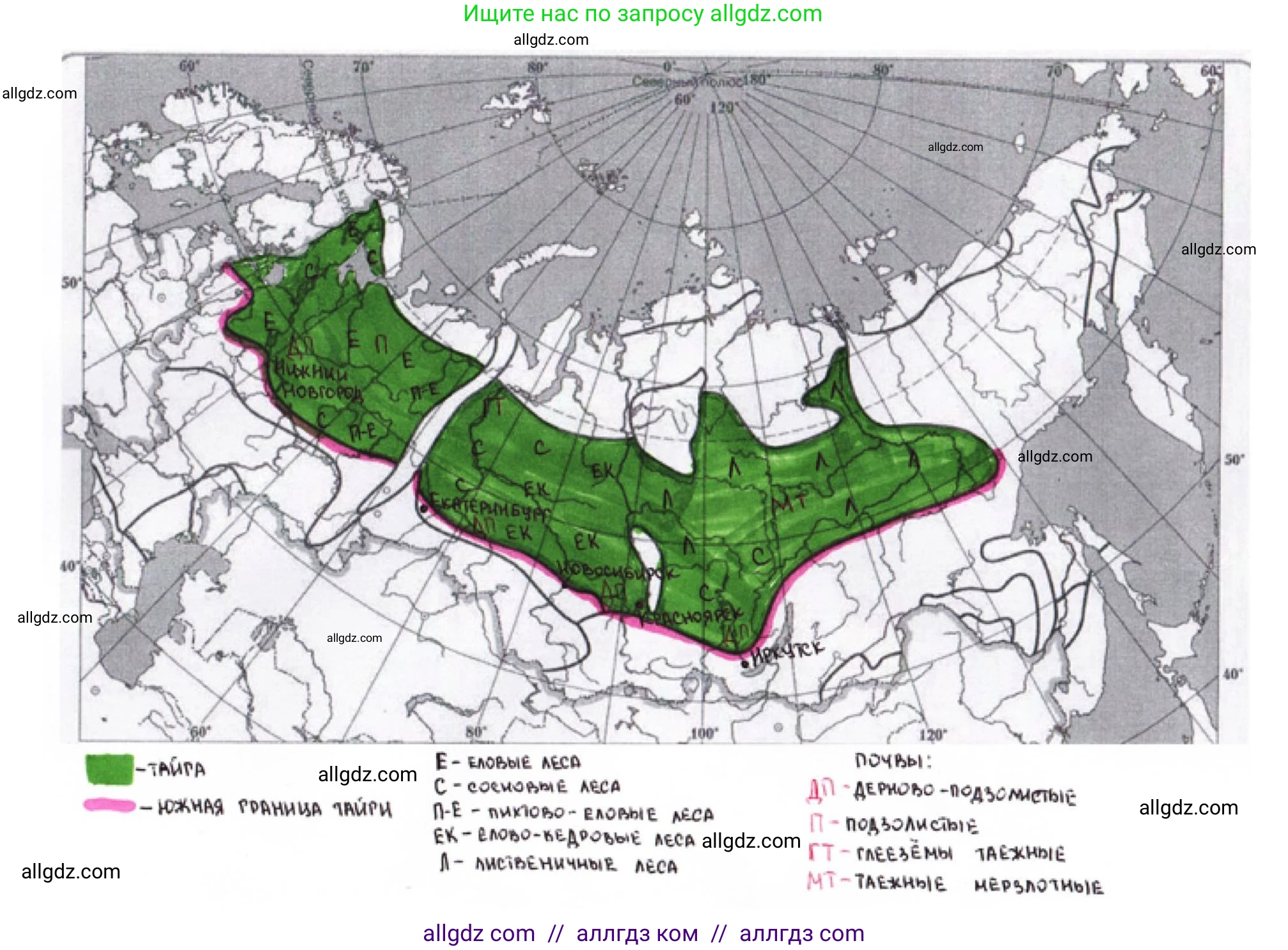 География, 8 класс Мой тренажёр, автор: Николина Вера Викторовна, издательство Просвещение, Москва, 2023, жёлтого цвета, страница 67, номер 26, Решение (продолжение 2)