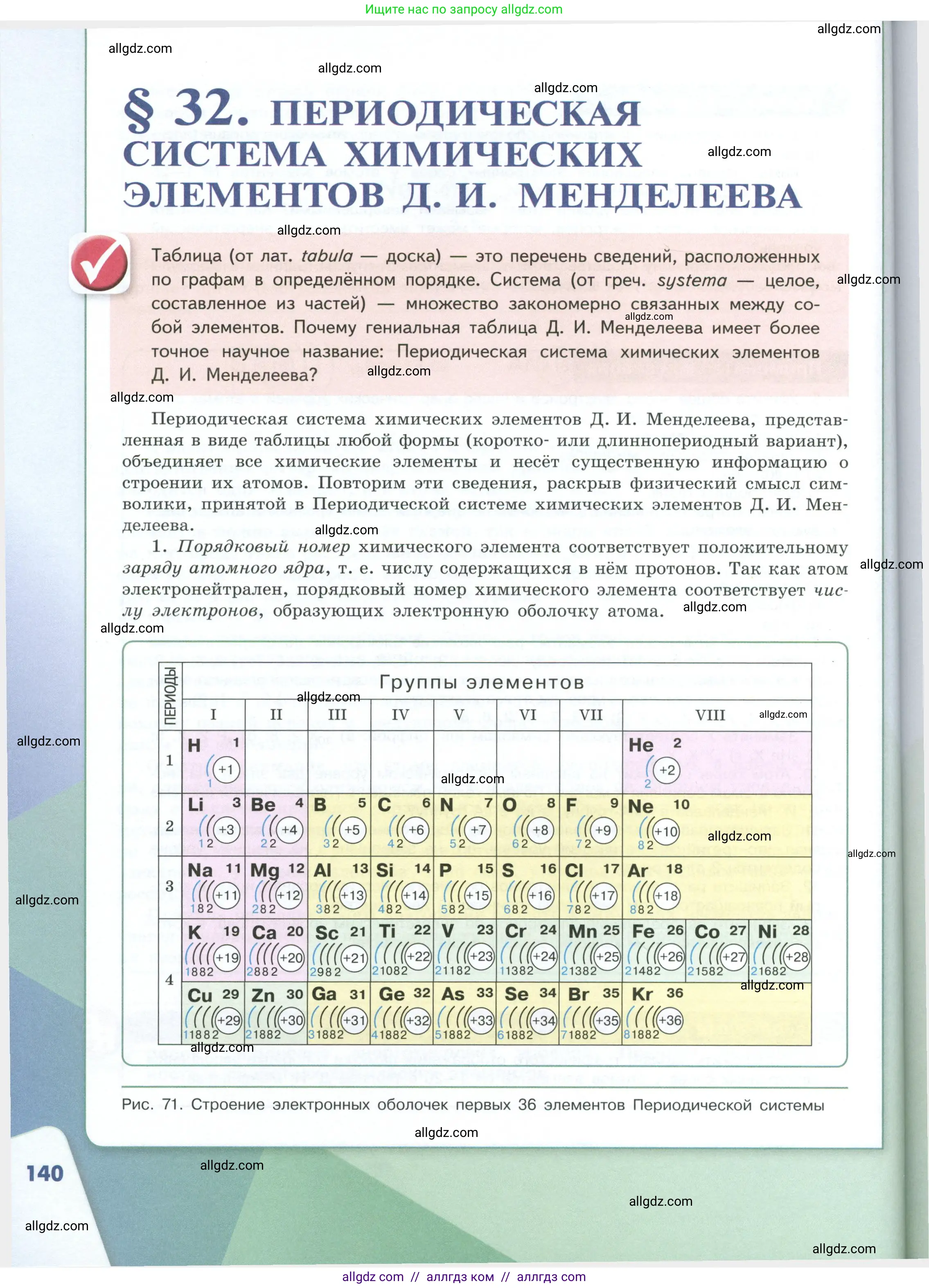 Химия, 8 класс Учебник, авторы: Габриелян Олег Саргисович, Остроумов Игорь Геннадьевич, Сладков Сергей Анатольевич, издательство Просвещение, Москва, 2023, белого цвета, страница 140