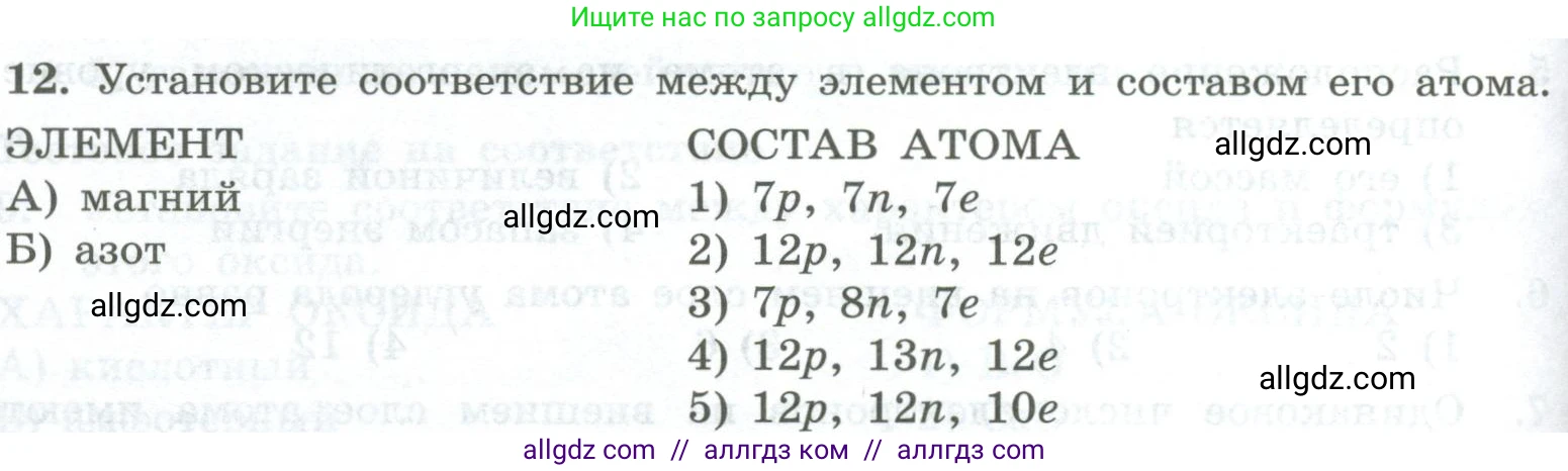 Химия, 8 класс Проверочные и контрольные работы, авторы: Габриелян Олег Саргисович, Лысова Галина Георгиевна, издательство Просвещение, Москва, 2023, белого цвета, страница 102, номер 12, Условие