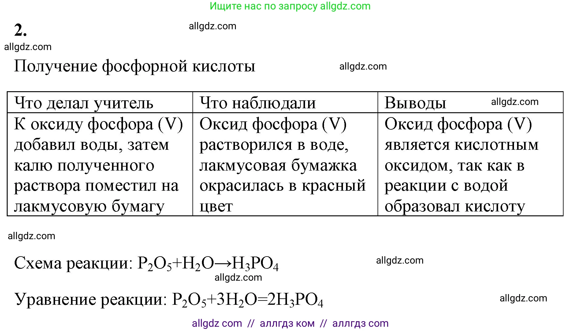 Химия, 8 класс рабочая тетрадь, авторы: Габриелян Олег Саргисович, Сладков Сергей Анатольевич, Остроумов Игорь Геннадьевич, издательство Просвещение, Москва, 2023, белого цвета, страница 42, номер 2, Решение