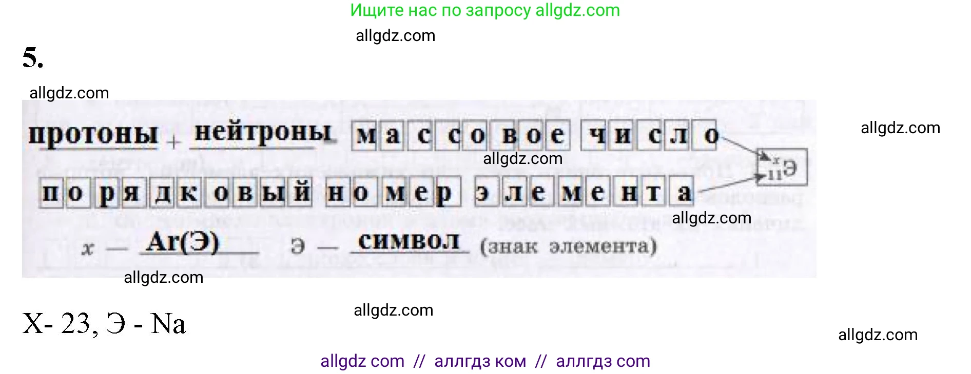Химия, 8 класс рабочая тетрадь, авторы: Габриелян Олег Саргисович, Сладков Сергей Анатольевич, Остроумов Игорь Геннадьевич, издательство Просвещение, Москва, 2023, белого цвета, страница 117, номер 5, Решение