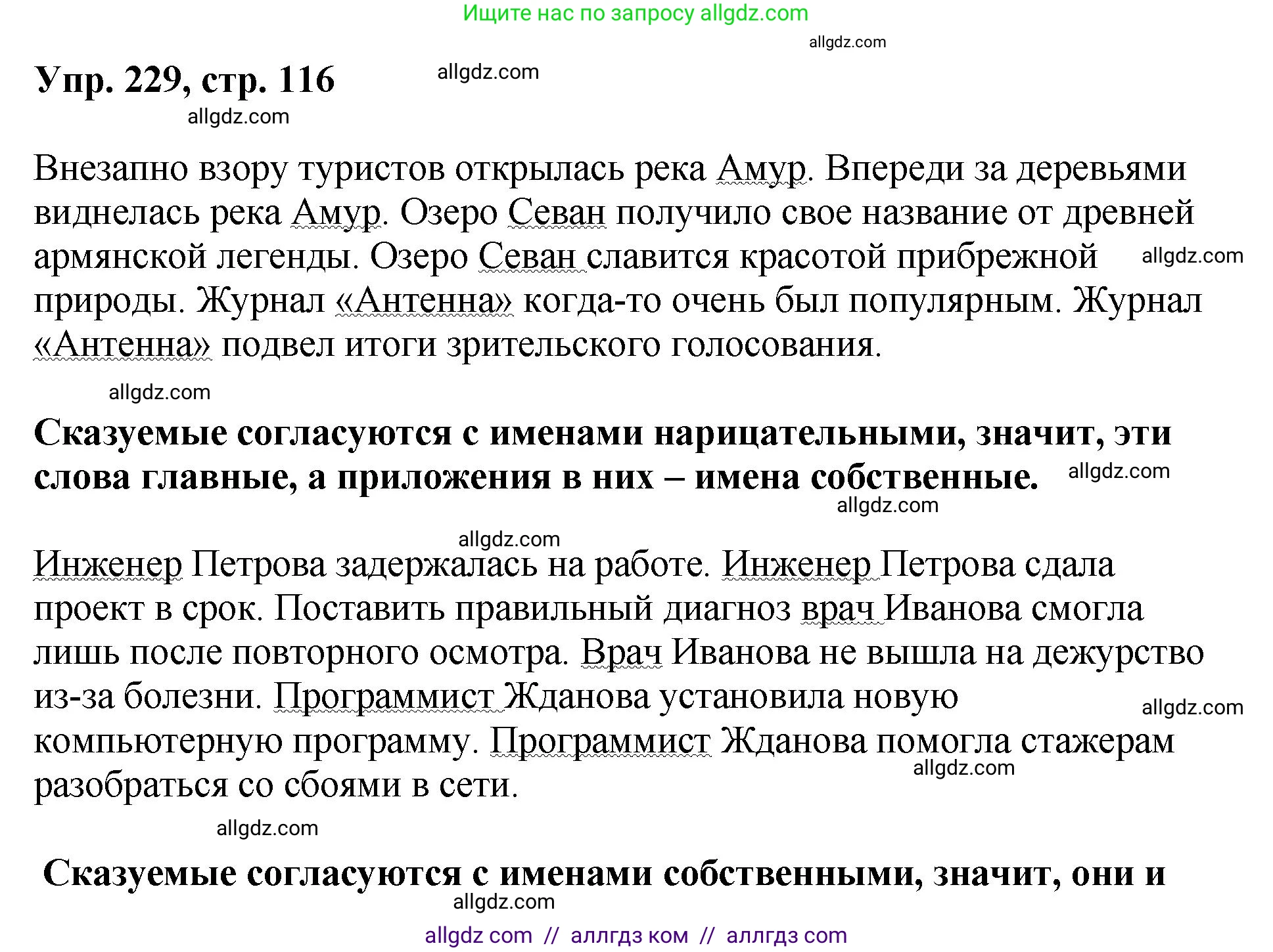 Русский язык, 8 класс Учебник, авторы: Бархударов Степан Григорьевич, Крючков Сергей Ефимович, Максимов Леонард Юрьевич, Чешко Лев Антонович, Николина Наталия Анатольевна, Мишина Клара Ивановна, Текучева Ирина Викторовна, Курцева Зоя Ивановна, Комиссарова Людмила Юрьевна, издательство Просвещение, Москва, 2023, зелёного цвета, страница 116, номер 229, Решение 1 (2023-2027)