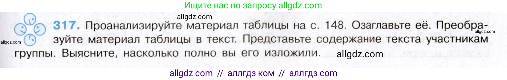 Русский язык, 8 класс Учебник, авторы: Бархударов Степан Григорьевич, Крючков Сергей Ефимович, Максимов Леонард Юрьевич, Чешко Лев Антонович, Николина Наталия Анатольевна, Мишина Клара Ивановна, Текучева Ирина Викторовна, Курцева Зоя Ивановна, Комиссарова Людмила Юрьевна, издательство Просвещение, Москва, 2023, зелёного цвета, страница 158, номер 317, Условие 2019-2022