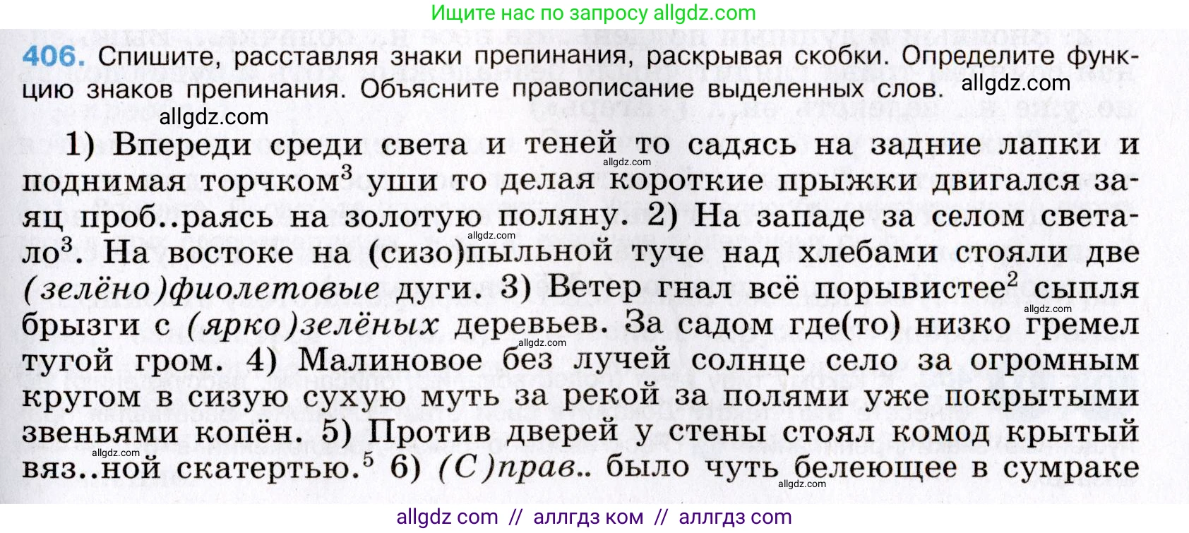 Русский язык, 8 класс Учебник, авторы: Бархударов Степан Григорьевич, Крючков Сергей Ефимович, Максимов Леонард Юрьевич, Чешко Лев Антонович, Николина Наталия Анатольевна, Мишина Клара Ивановна, Текучева Ирина Викторовна, Курцева Зоя Ивановна, Комиссарова Людмила Юрьевна, издательство Просвещение, Москва, 2023, зелёного цвета, страница 206, номер 406, Условие 2019-2022