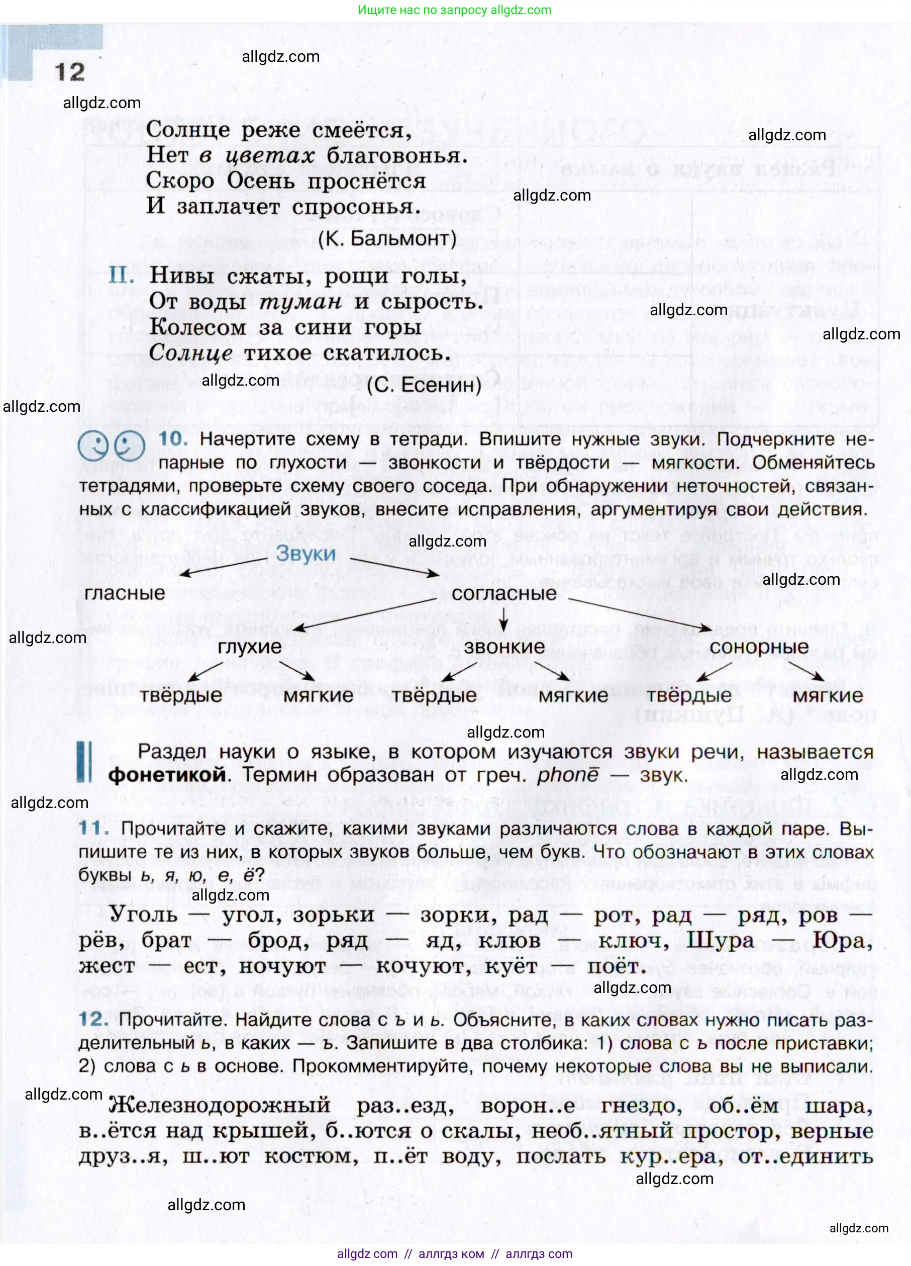 Русский язык, 8 класс Учебник, авторы: Бархударов Степан Григорьевич, Крючков Сергей Ефимович, Максимов Леонард Юрьевич, Чешко Лев Антонович, Николина Наталия Анатольевна, Мишина Клара Ивановна, Текучева Ирина Викторовна, Курцева Зоя Ивановна, Комиссарова Людмила Юрьевна, издательство Просвещение, Москва, 2023, зелёного цвета, страница 12