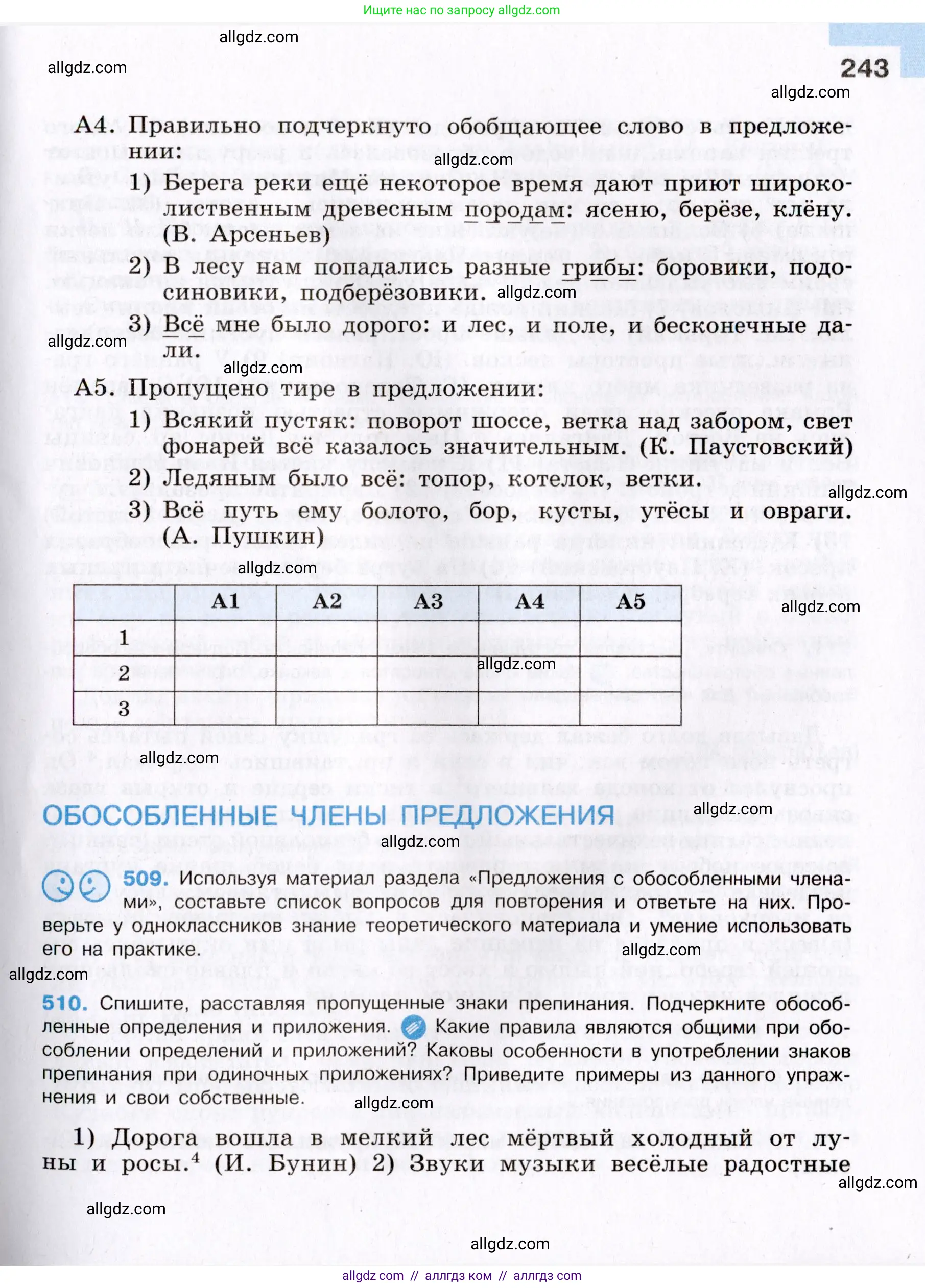 Русский язык, 8 класс Учебник, авторы: Бархударов Степан Григорьевич, Крючков Сергей Ефимович, Максимов Леонард Юрьевич, Чешко Лев Антонович, Николина Наталия Анатольевна, Мишина Клара Ивановна, Текучева Ирина Викторовна, Курцева Зоя Ивановна, Комиссарова Людмила Юрьевна, издательство Просвещение, Москва, 2023, зелёного цвета, страница 243