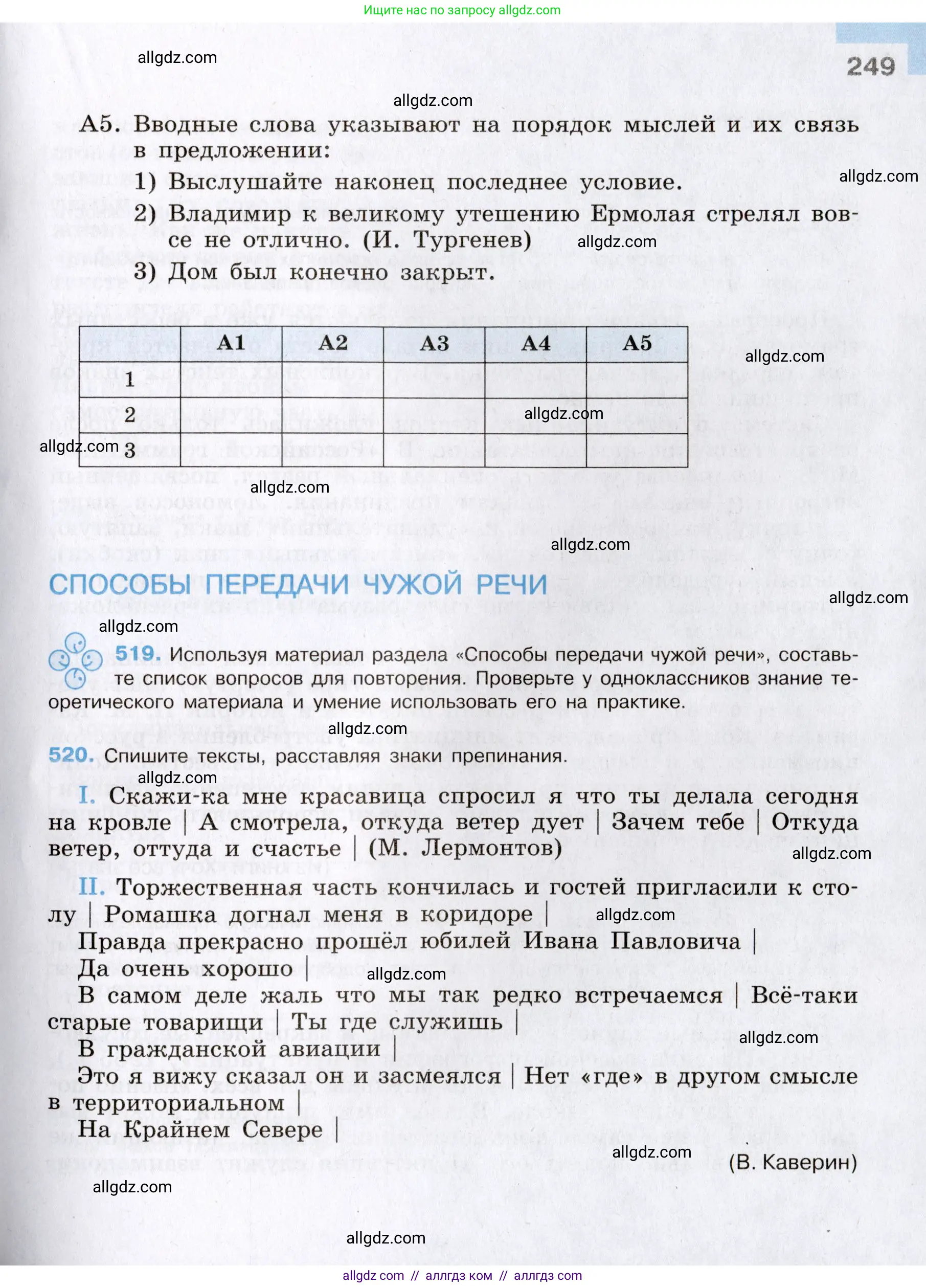 Русский язык, 8 класс Учебник, авторы: Бархударов Степан Григорьевич, Крючков Сергей Ефимович, Максимов Леонард Юрьевич, Чешко Лев Антонович, Николина Наталия Анатольевна, Мишина Клара Ивановна, Текучева Ирина Викторовна, Курцева Зоя Ивановна, Комиссарова Людмила Юрьевна, издательство Просвещение, Москва, 2023, зелёного цвета, страница 249