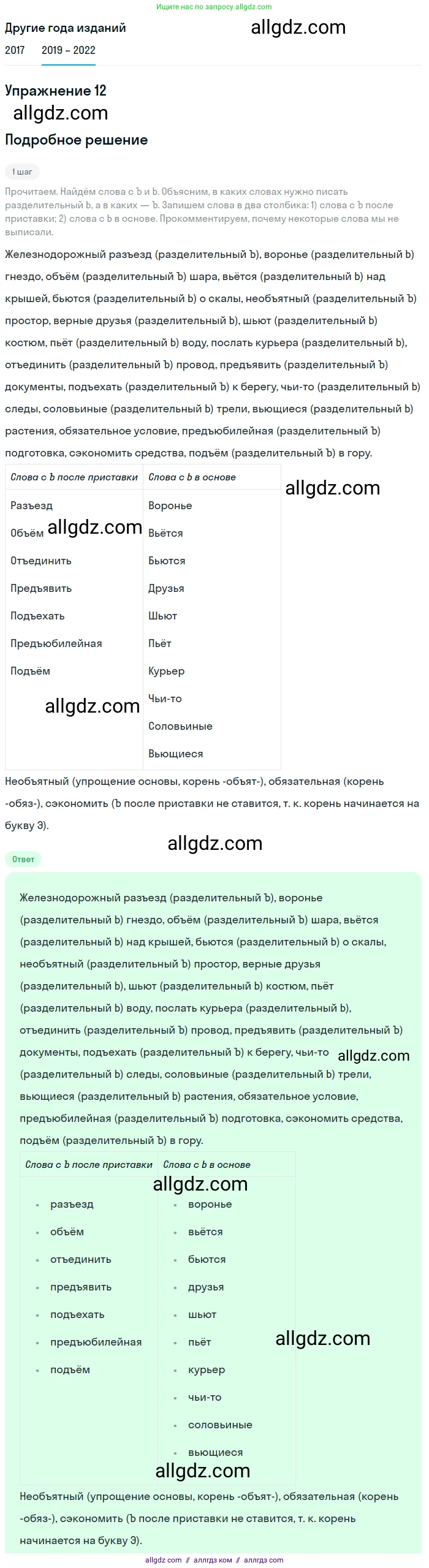 Русский язык, 8 класс Учебник, авторы: Бархударов Степан Григорьевич, Крючков Сергей Ефимович, Максимов Леонард Юрьевич, Чешко Лев Антонович, Николина Наталия Анатольевна, Мишина Клара Ивановна, Текучева Ирина Викторовна, Курцева Зоя Ивановна, Комиссарова Людмила Юрьевна, издательство Просвещение, Москва, 2023, зелёного цвета, страница 12, номер 12, Решение 1 (2019-2023)