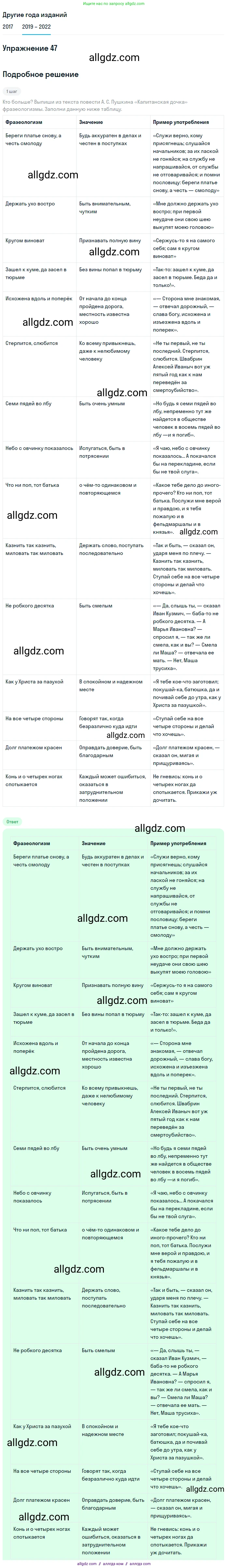Русский язык, 8 класс Учебник, авторы: Бархударов Степан Григорьевич, Крючков Сергей Ефимович, Максимов Леонард Юрьевич, Чешко Лев Антонович, Николина Наталия Анатольевна, Мишина Клара Ивановна, Текучева Ирина Викторовна, Курцева Зоя Ивановна, Комиссарова Людмила Юрьевна, издательство Просвещение, Москва, 2023, зелёного цвета, страница 24, номер 47, Решение 1 (2019-2023)