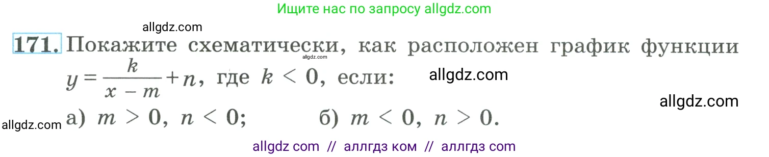 Алгебра, 9 класс Учебник, авторы: Макарычев Юрий Николаевич, Миндюк Нора Григорьевна, Нешков Константин Иванович, Суворова Светлана Борисовна, издательство Просвещение, Москва, 2023, белого цвета, страница 66, номер 171, Условие