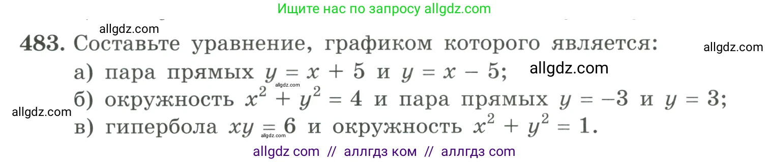 Алгебра, 9 класс Учебник, авторы: Макарычев Юрий Николаевич, Миндюк Нора Григорьевна, Нешков Константин Иванович, Суворова Светлана Борисовна, издательство Просвещение, Москва, 2023, белого цвета, страница 144, номер 483, Условие