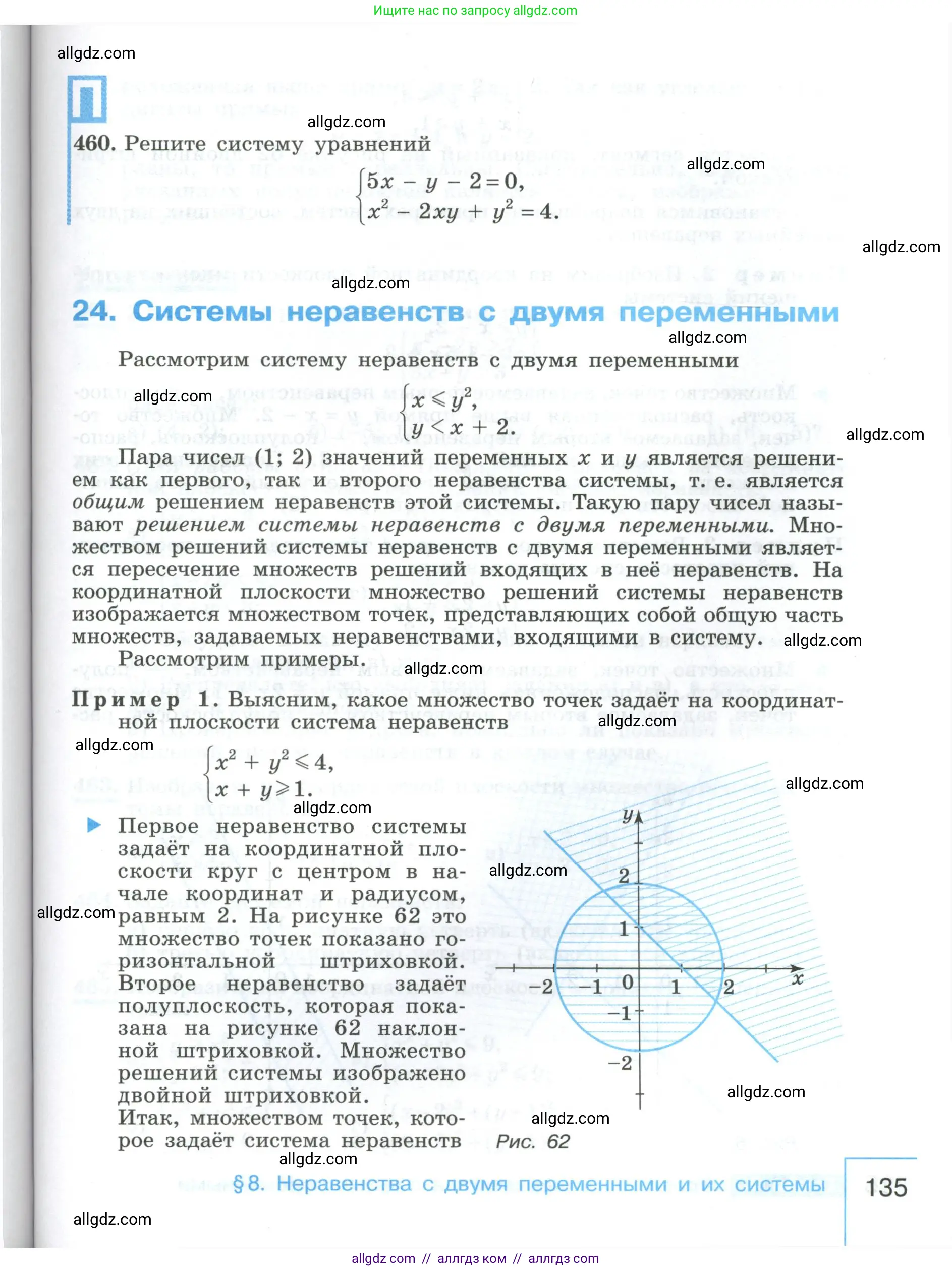 Алгебра, 9 класс Учебник, авторы: Макарычев Юрий Николаевич, Миндюк Нора Григорьевна, Нешков Константин Иванович, Суворова Светлана Борисовна, издательство Просвещение, Москва, 2023, белого цвета, страница 135