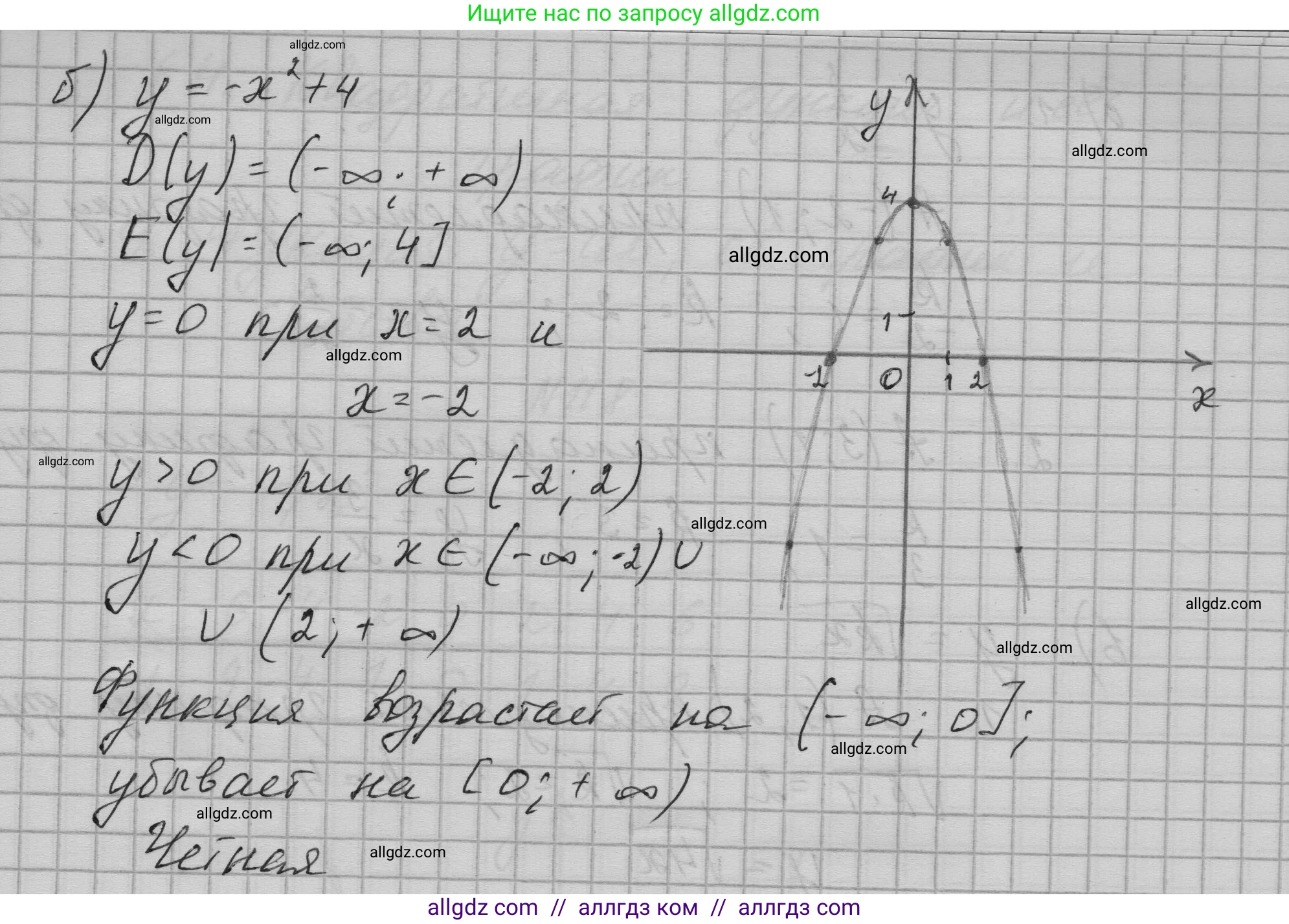 Алгебра, 9 класс Учебник, авторы: Макарычев Юрий Николаевич, Миндюк Нора Григорьевна, Нешков Константин Иванович, Суворова Светлана Борисовна, издательство Просвещение, Москва, 2023, белого цвета, страница 41, номер 114, Решение 1 (продолжение 2)