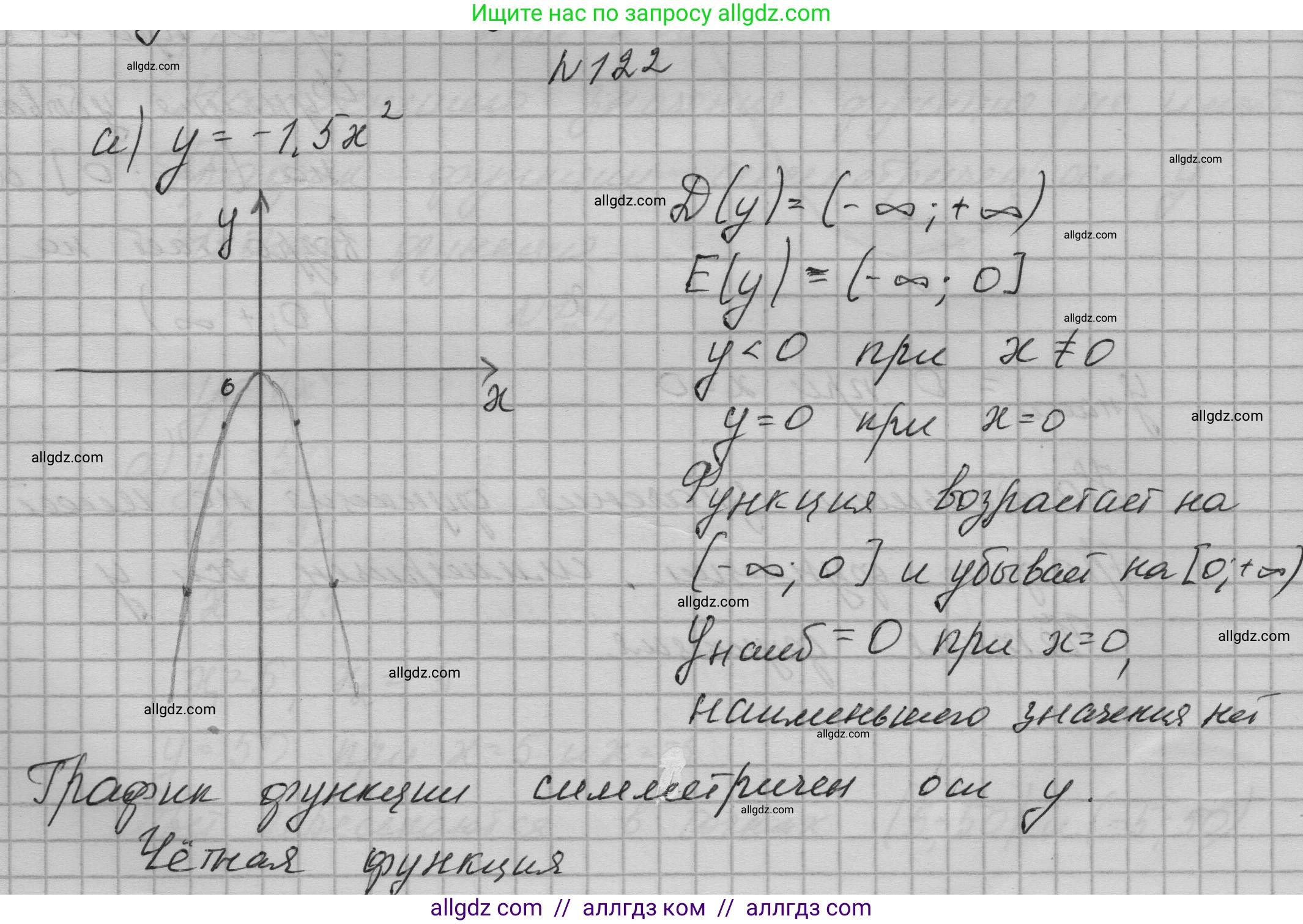 Алгебра, 9 класс Учебник, авторы: Макарычев Юрий Николаевич, Миндюк Нора Григорьевна, Нешков Константин Иванович, Суворова Светлана Борисовна, издательство Просвещение, Москва, 2023, белого цвета, страница 48, номер 122, Решение 1