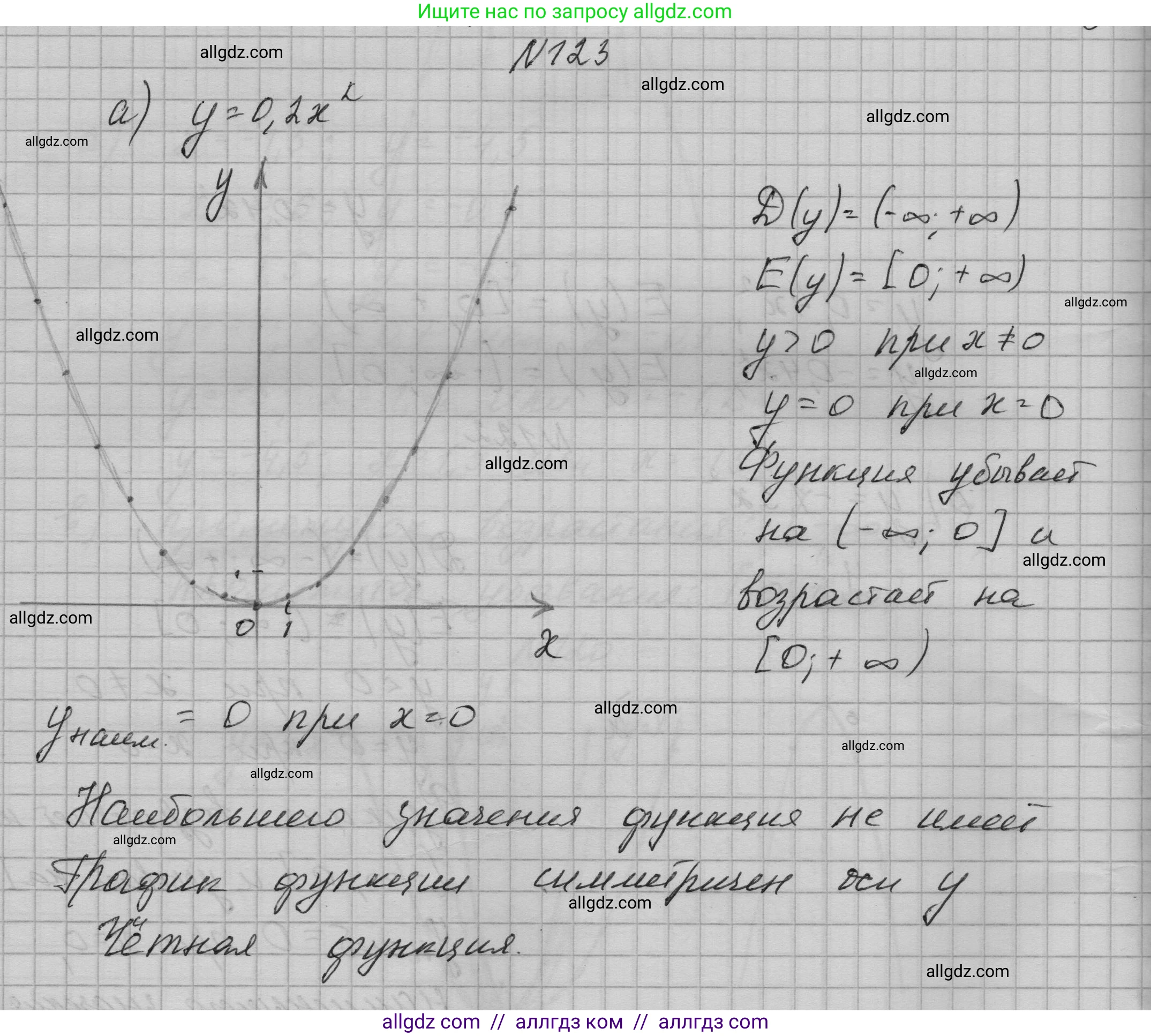 Алгебра, 9 класс Учебник, авторы: Макарычев Юрий Николаевич, Миндюк Нора Григорьевна, Нешков Константин Иванович, Суворова Светлана Борисовна, издательство Просвещение, Москва, 2023, белого цвета, страница 48, номер 123, Решение 1