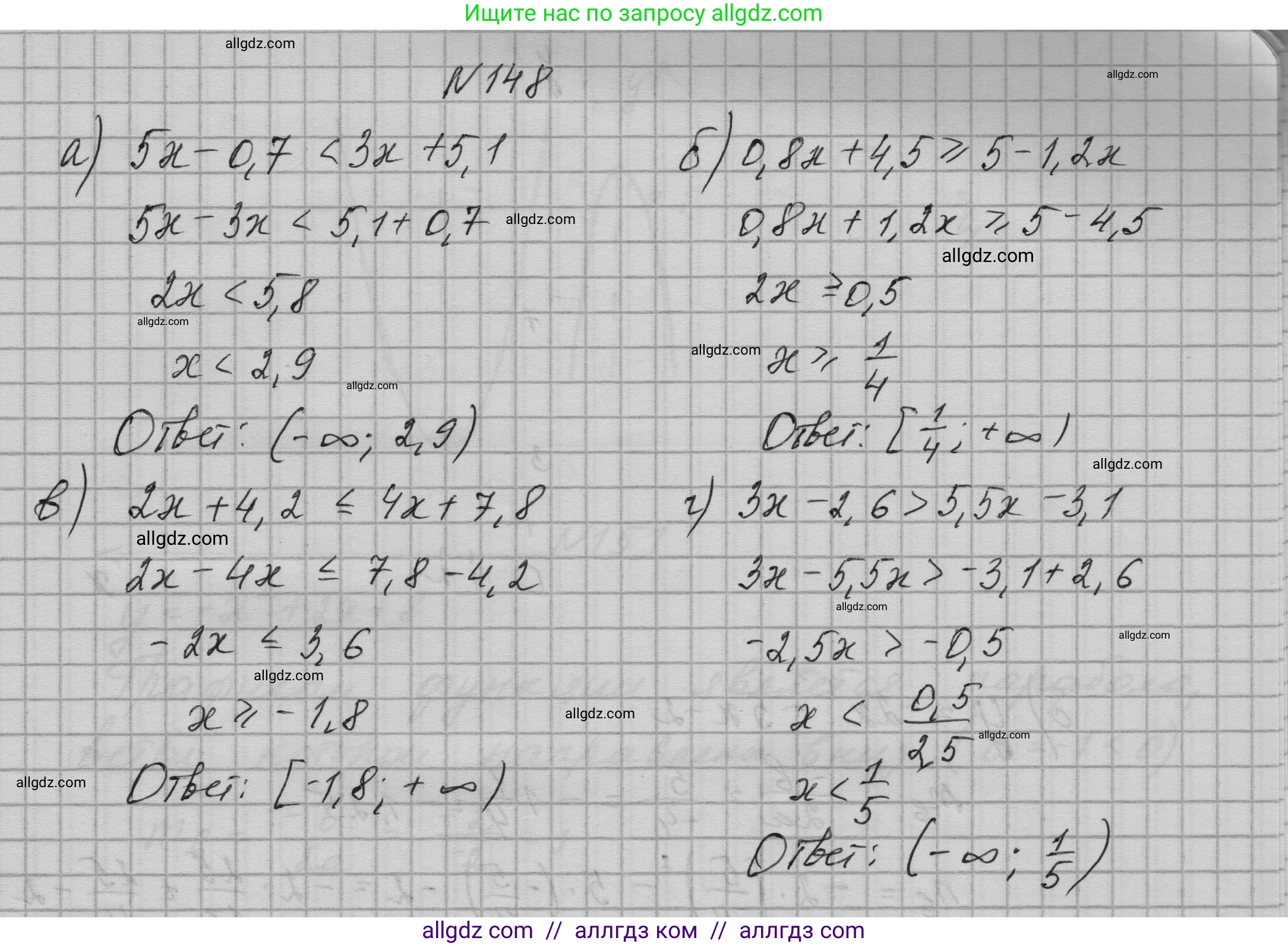 Алгебра, 9 класс Учебник, авторы: Макарычев Юрий Николаевич, Миндюк Нора Григорьевна, Нешков Константин Иванович, Суворова Светлана Борисовна, издательство Просвещение, Москва, 2023, белого цвета, страница 56, номер 148, Решение 1