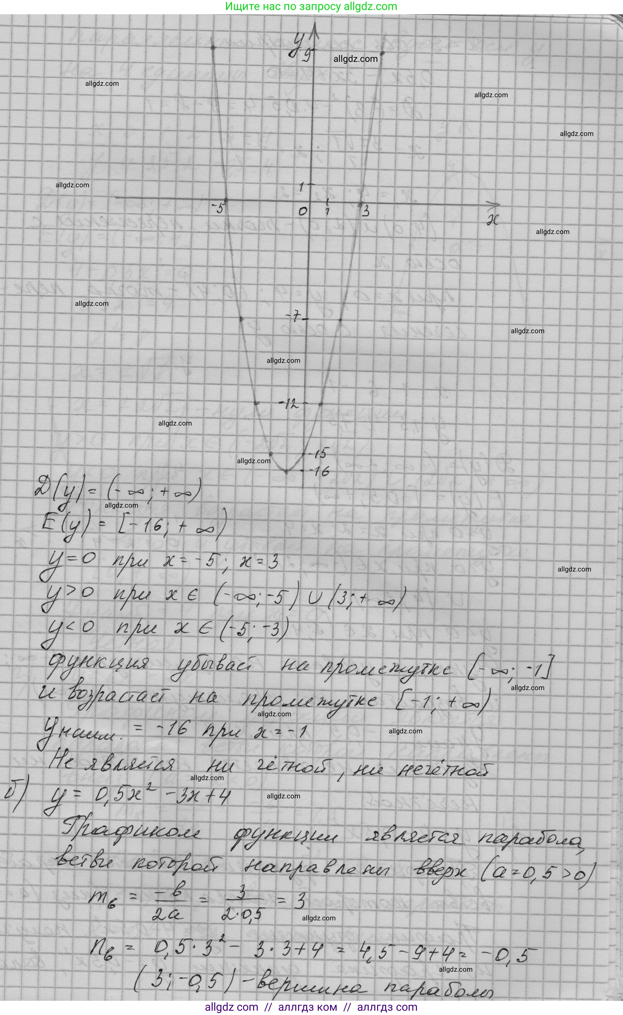 Алгебра, 9 класс Учебник, авторы: Макарычев Юрий Николаевич, Миндюк Нора Григорьевна, Нешков Константин Иванович, Суворова Светлана Борисовна, издательство Просвещение, Москва, 2023, белого цвета, страница 70, номер 205, Решение 1 (продолжение 2)