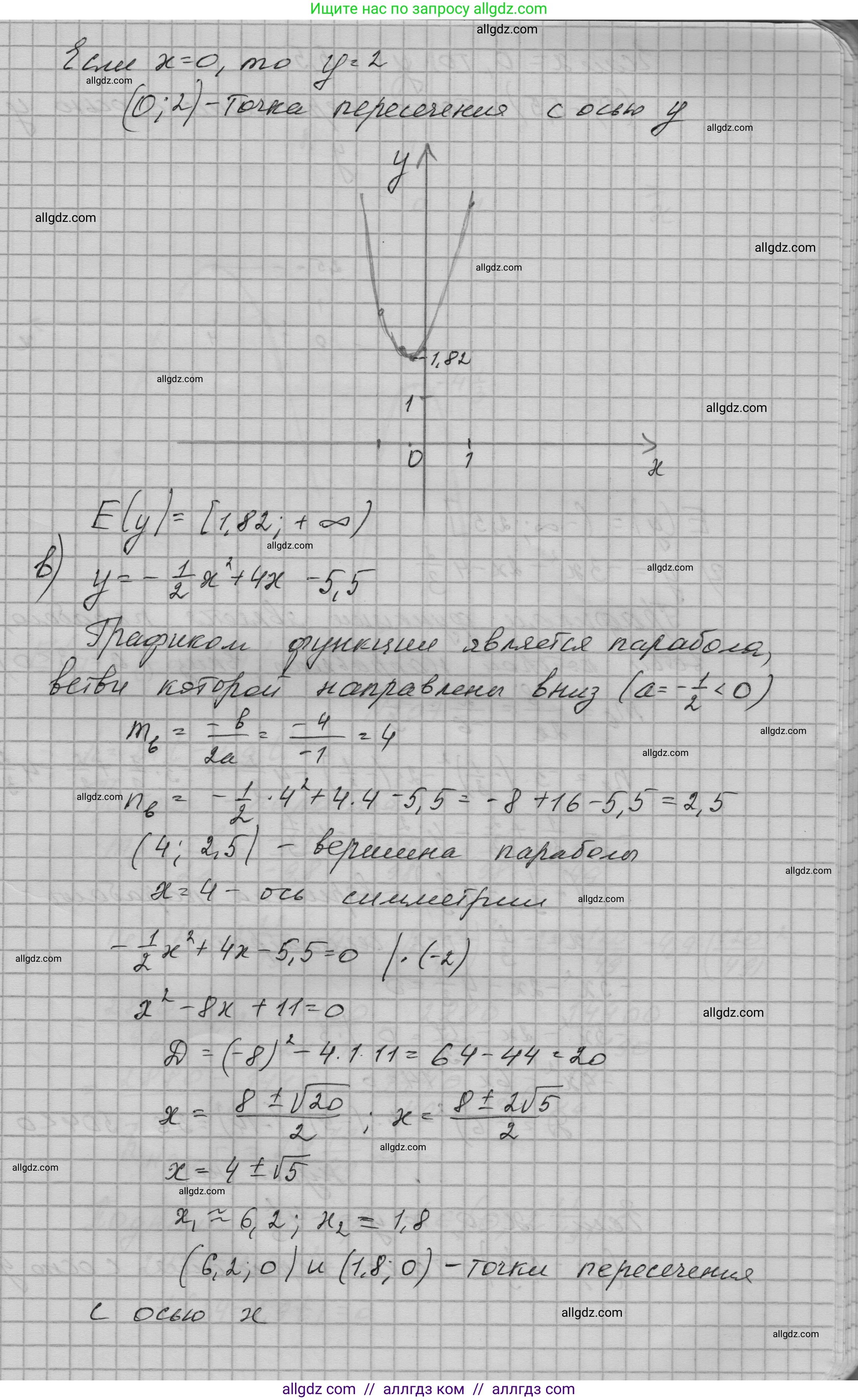 Алгебра, 9 класс Учебник, авторы: Макарычев Юрий Николаевич, Миндюк Нора Григорьевна, Нешков Константин Иванович, Суворова Светлана Борисовна, издательство Просвещение, Москва, 2023, белого цвета, страница 70, номер 206, Решение 1 (продолжение 3)