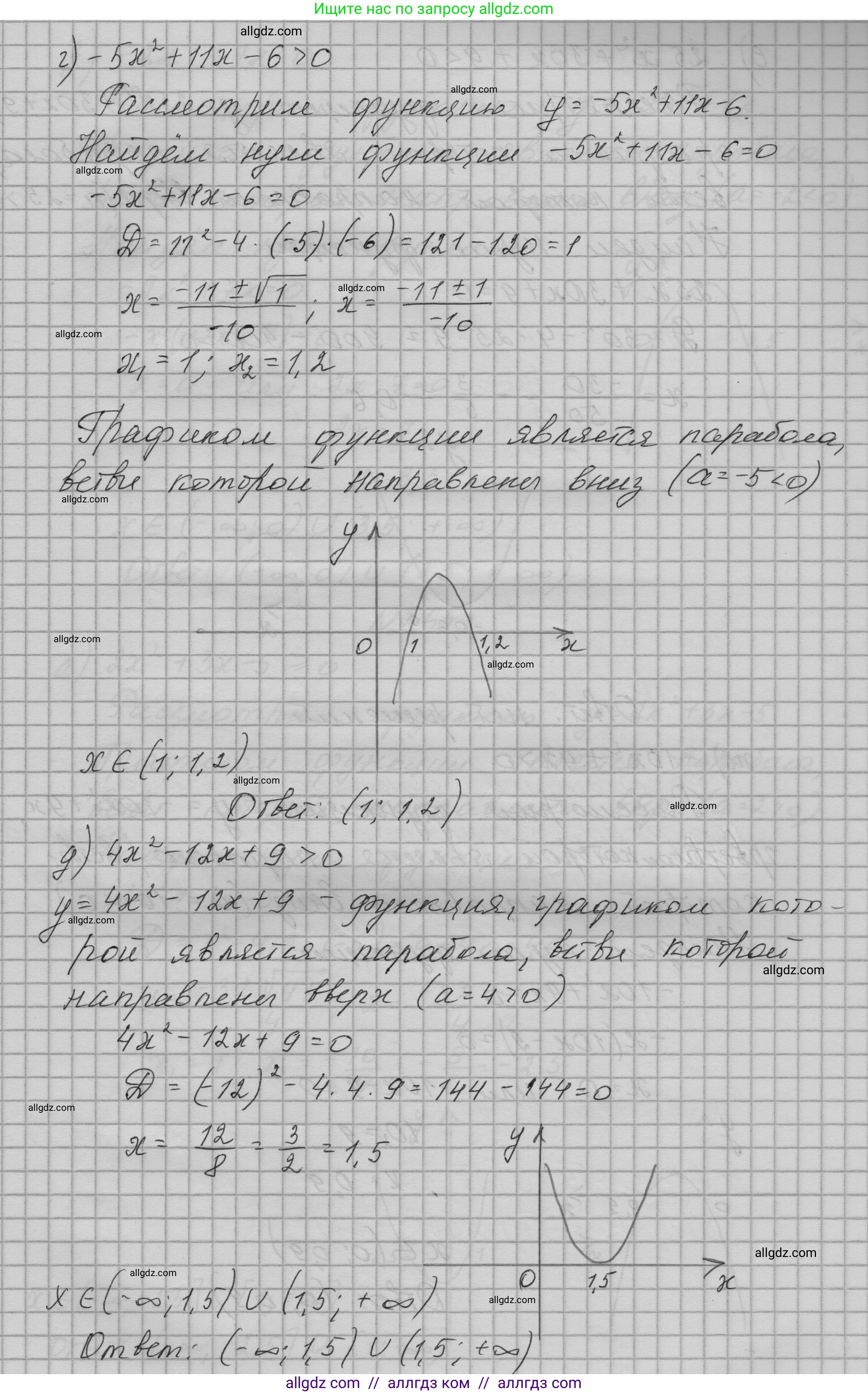 Алгебра, 9 класс Учебник, авторы: Макарычев Юрий Николаевич, Миндюк Нора Григорьевна, Нешков Константин Иванович, Суворова Светлана Борисовна, издательство Просвещение, Москва, 2023, белого цвета, страница 90, номер 264, Решение 1 (продолжение 3)